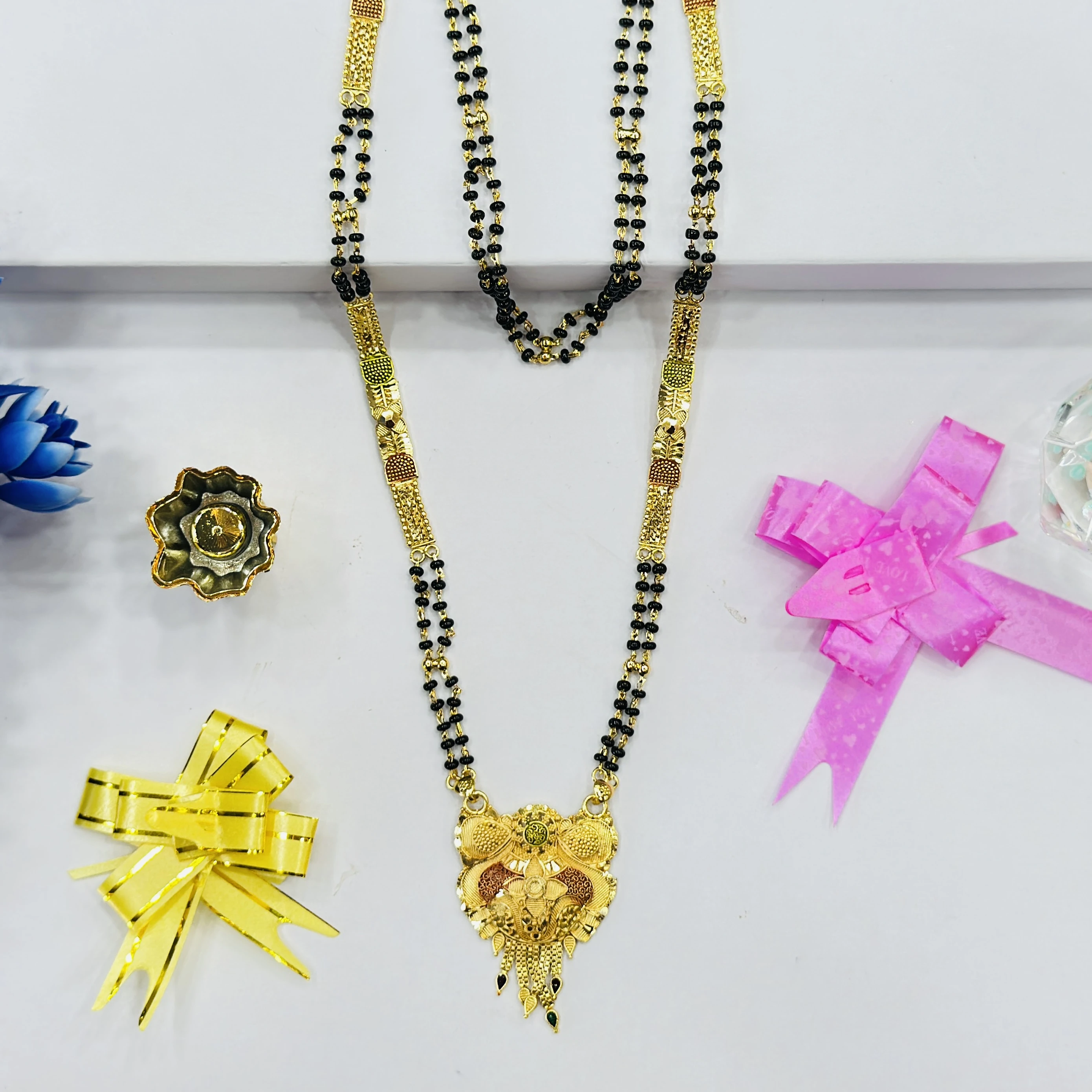 Gold plated alloy mangalsutra