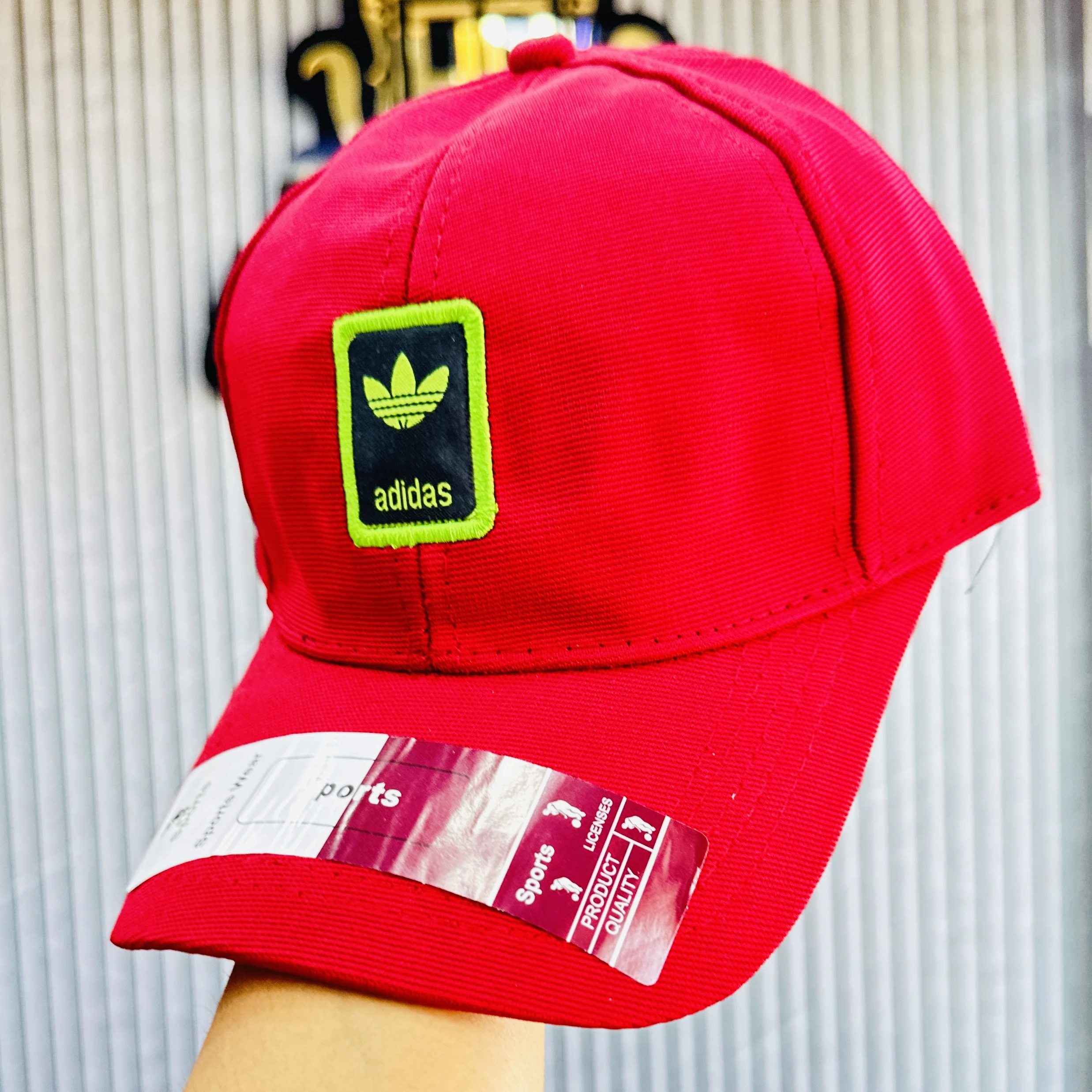 Red adidas baseball cap