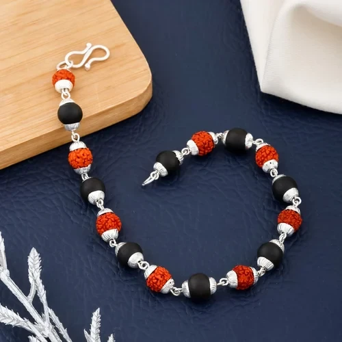 Rudraksha Karungali bracelet