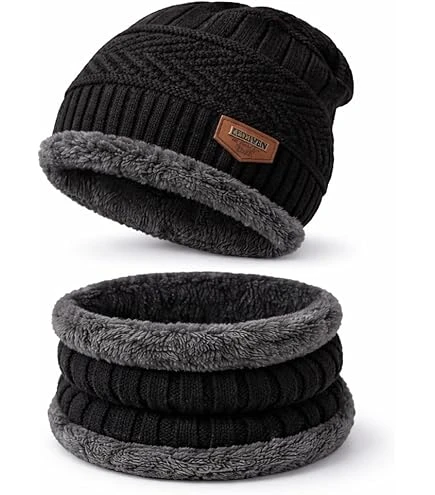 Aenon Fashion is my passion Winter Knit Beanie, Hat, Neck Warmer Scarf and Woolen