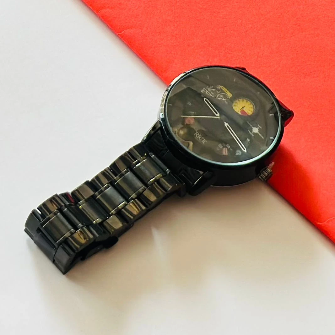 Spinning Wheel analog men's watch