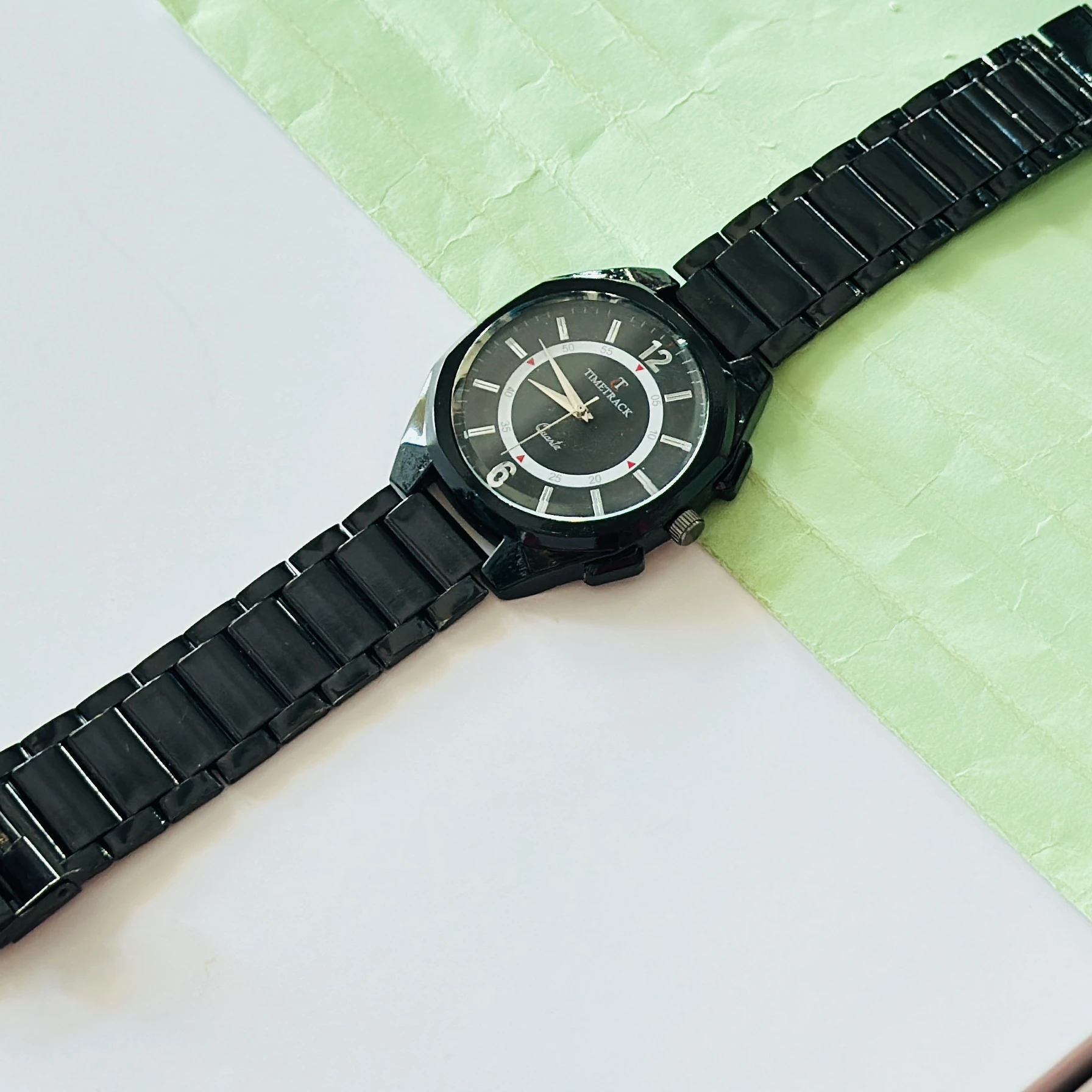 Black Analogue Watch For Man’s
