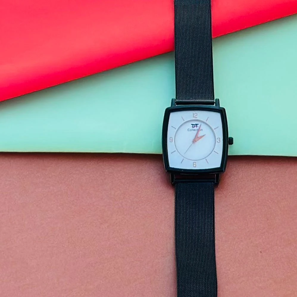 Black analog watch