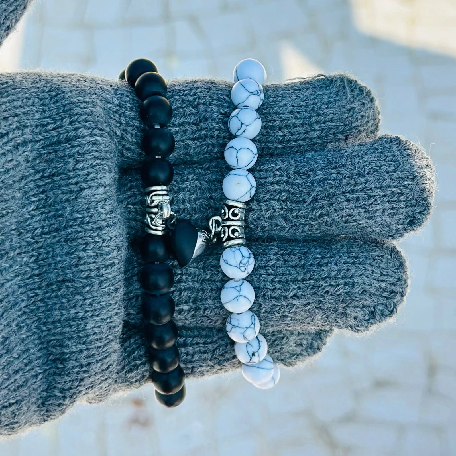Magnetic Couples Bracelets 2 Pcs Matching