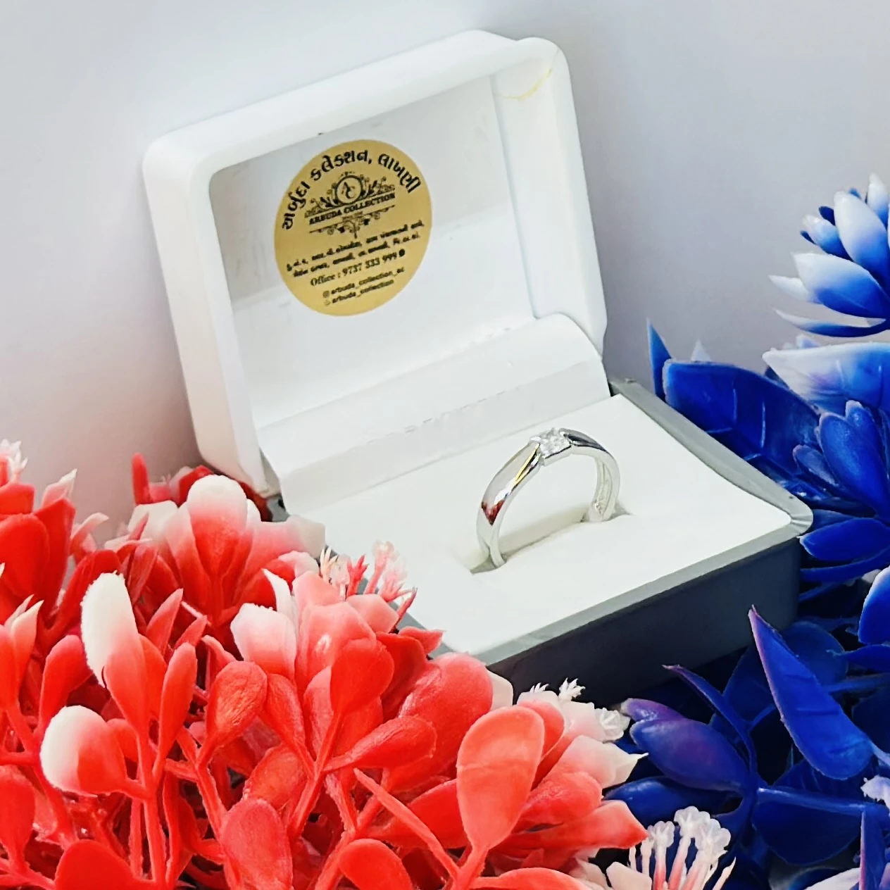 sterling silver solitaire ring