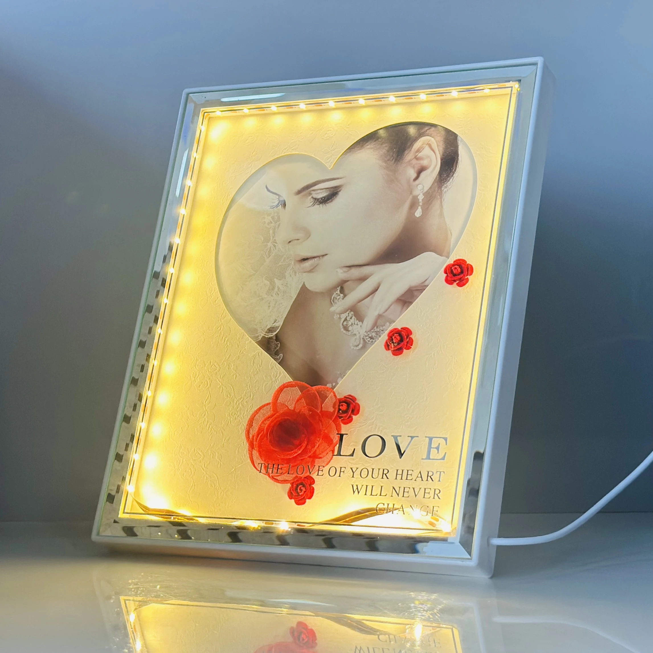 personalized LED Magic Mirror Photo Frame.(SKU- 4R4JO5)