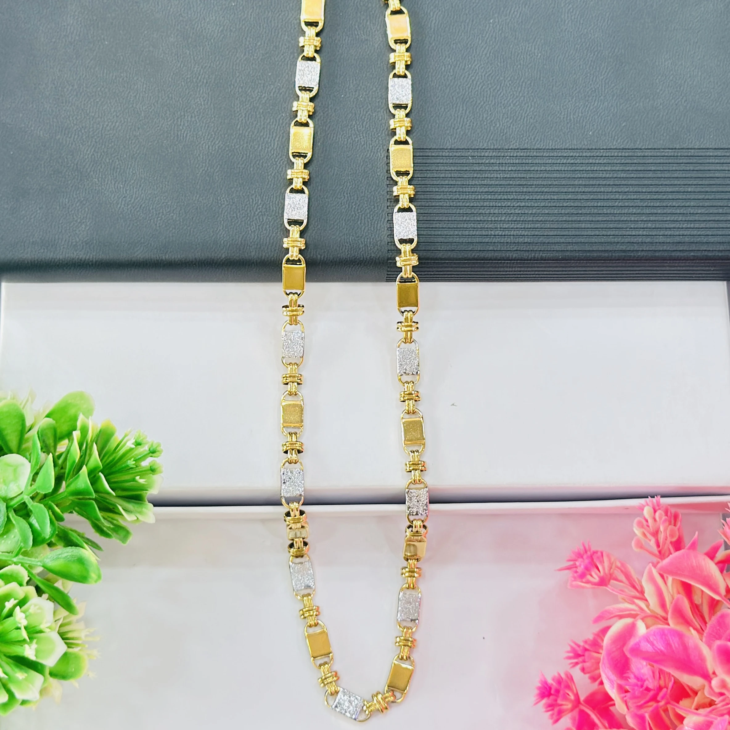 Dual tone "Great Imperial" link chain for men