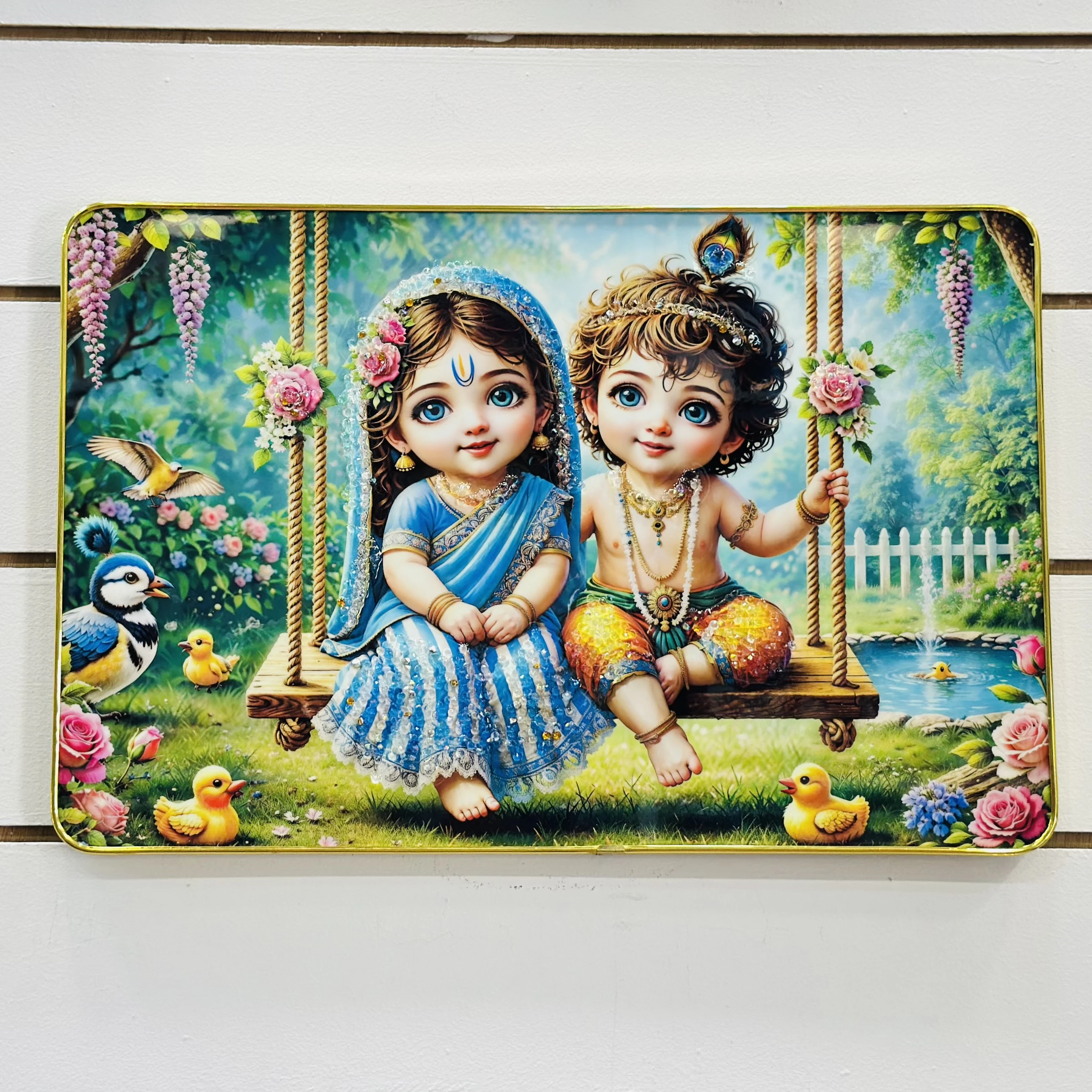 Little cute Radha Krishna Frame (SKU-MN72K5)