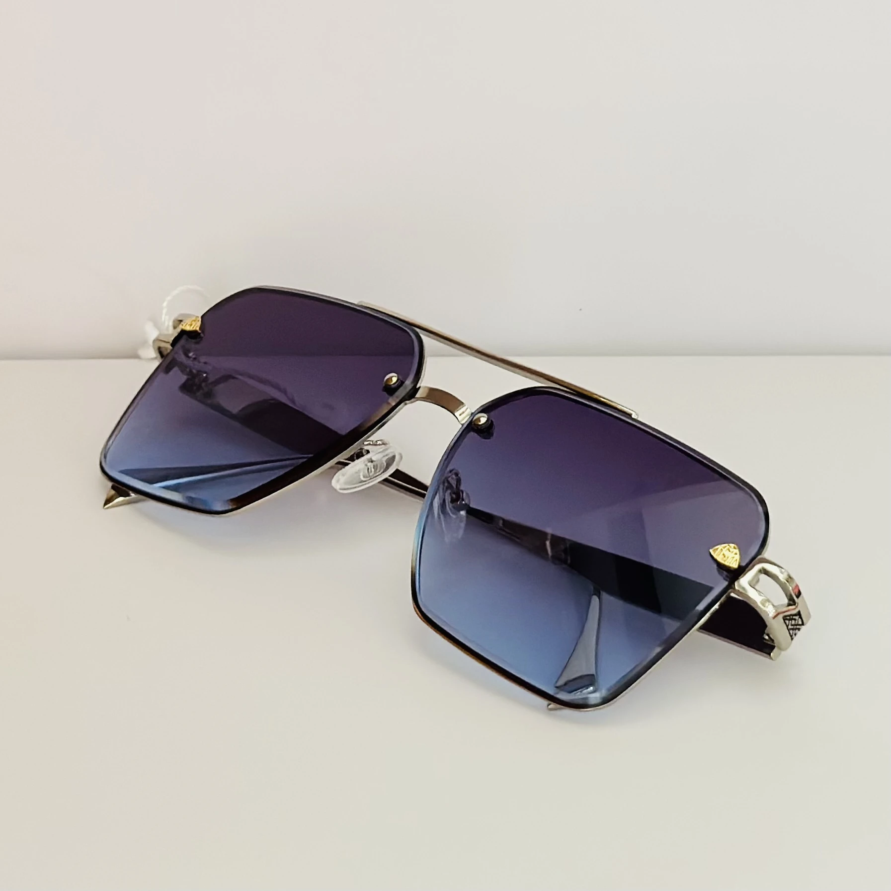 frameless aviator sunglasses