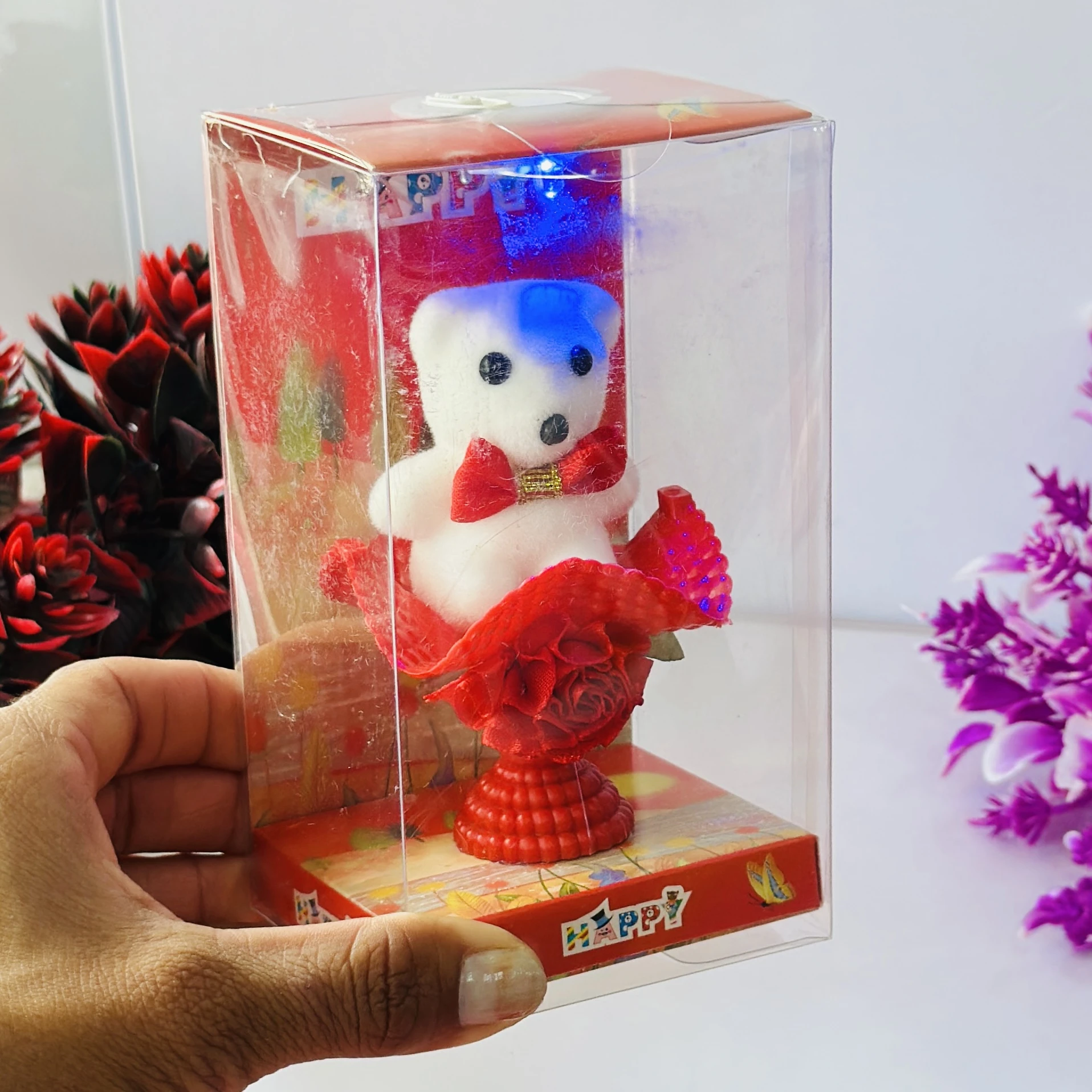 FernHaus Teddy and Rose Gift Box