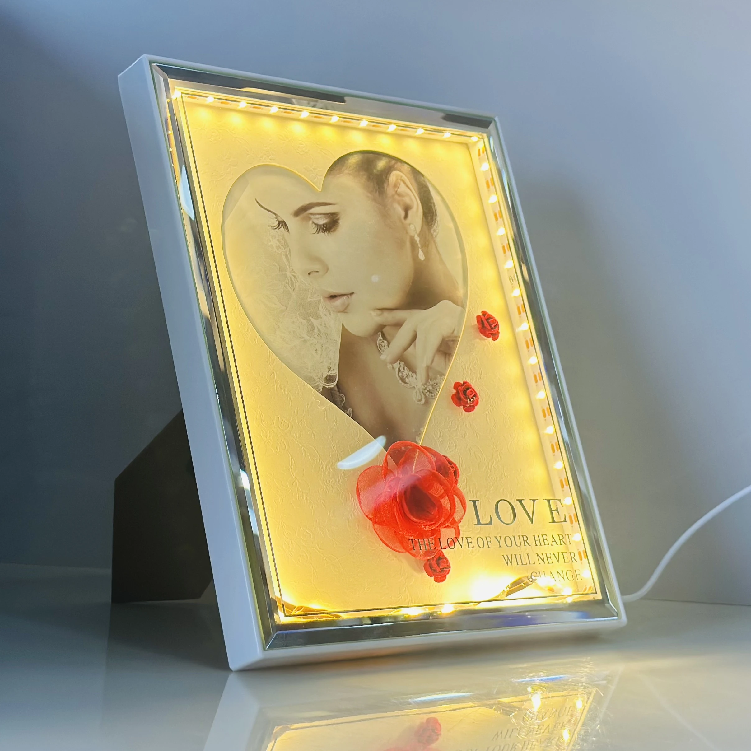 personalized LED Magic Mirror Photo Frame.(SKU- 4R4JO5)