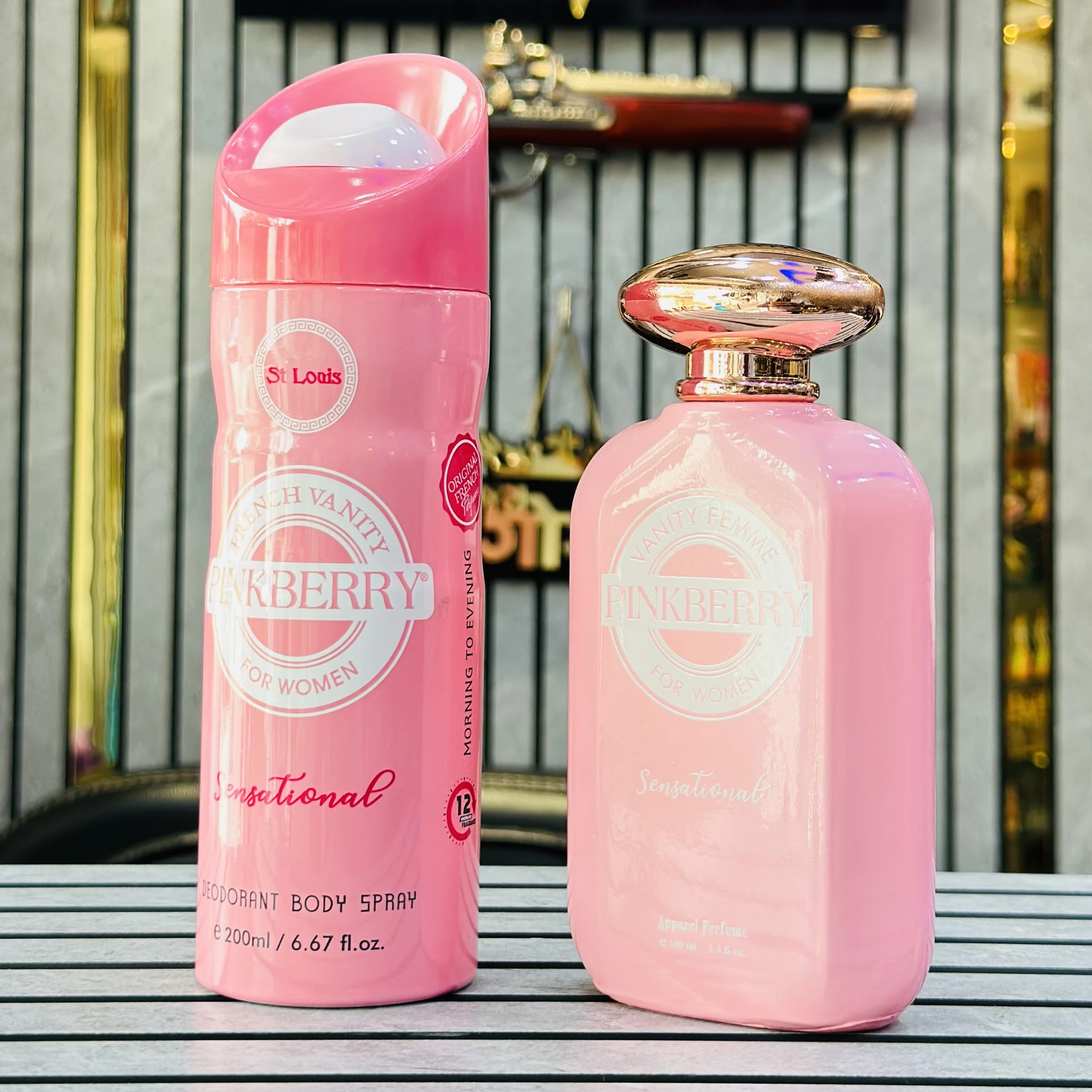 Pink berry gift set