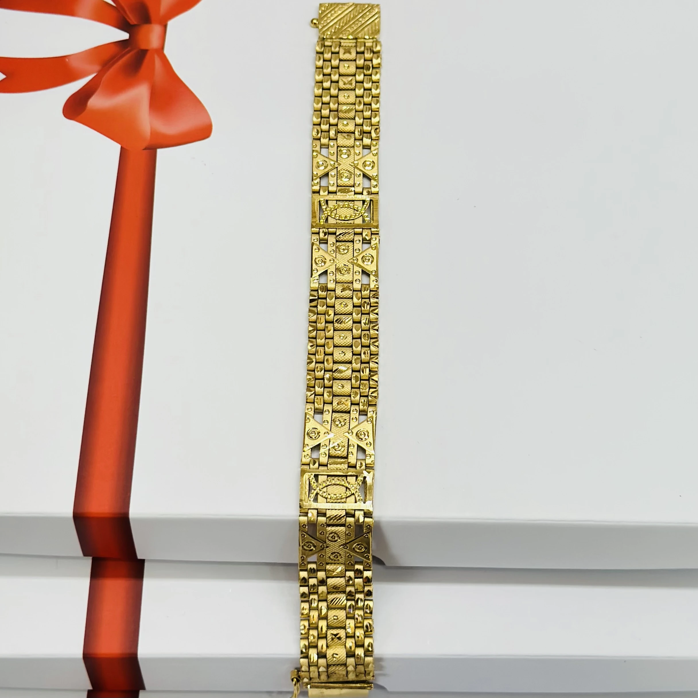 1 GRAM GOLD DIAMOND BRACELET FOR MEN