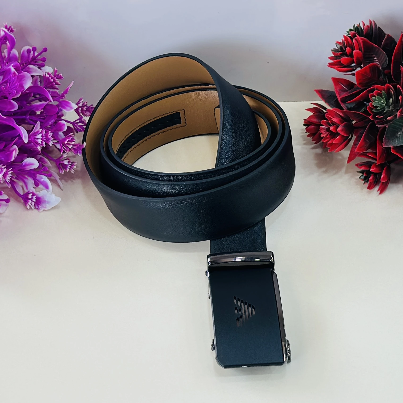 Emporio Armani genuine leather reversible belt
