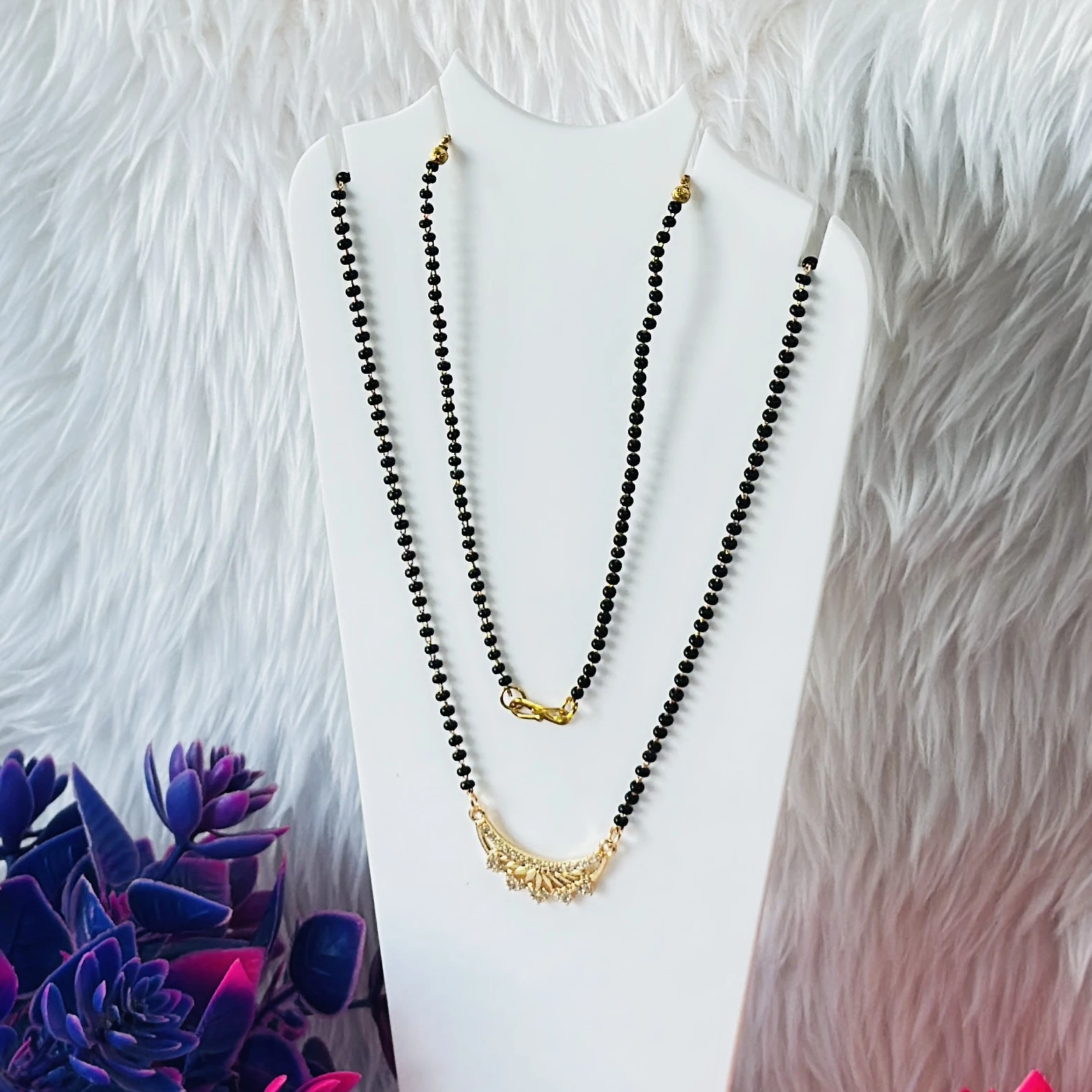 Gold plated mangalsutra