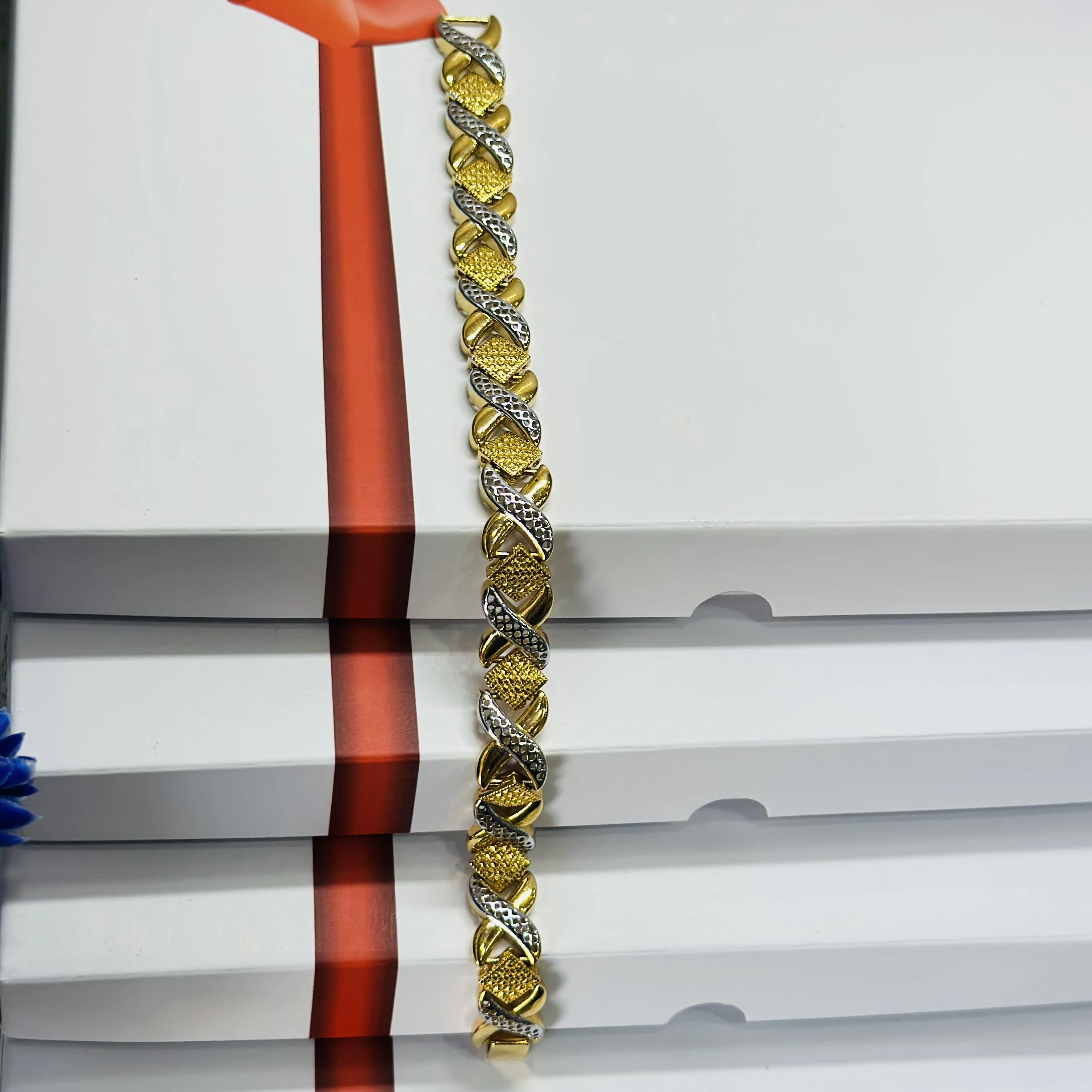 1 GRAM GOLD DIAMOND BRACELET FOR MEN
