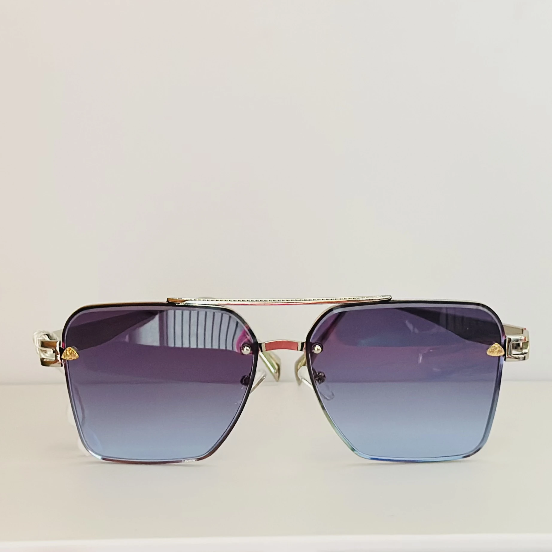 frameless aviator sunglasses