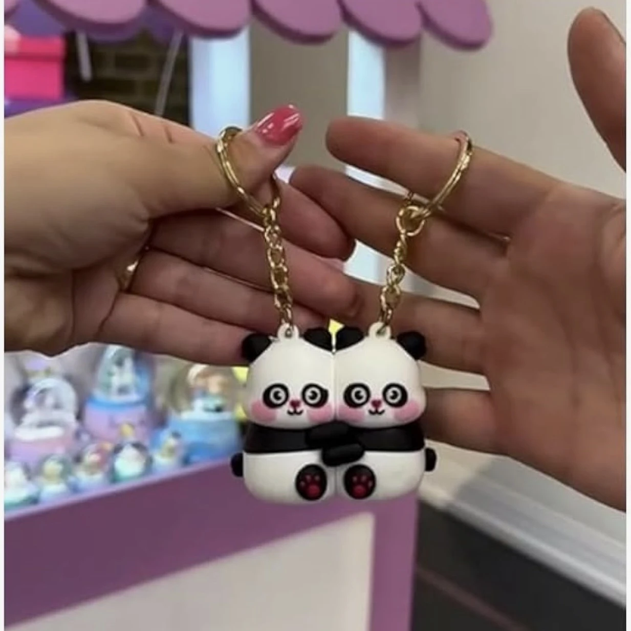 Magnetic Couple Keychain