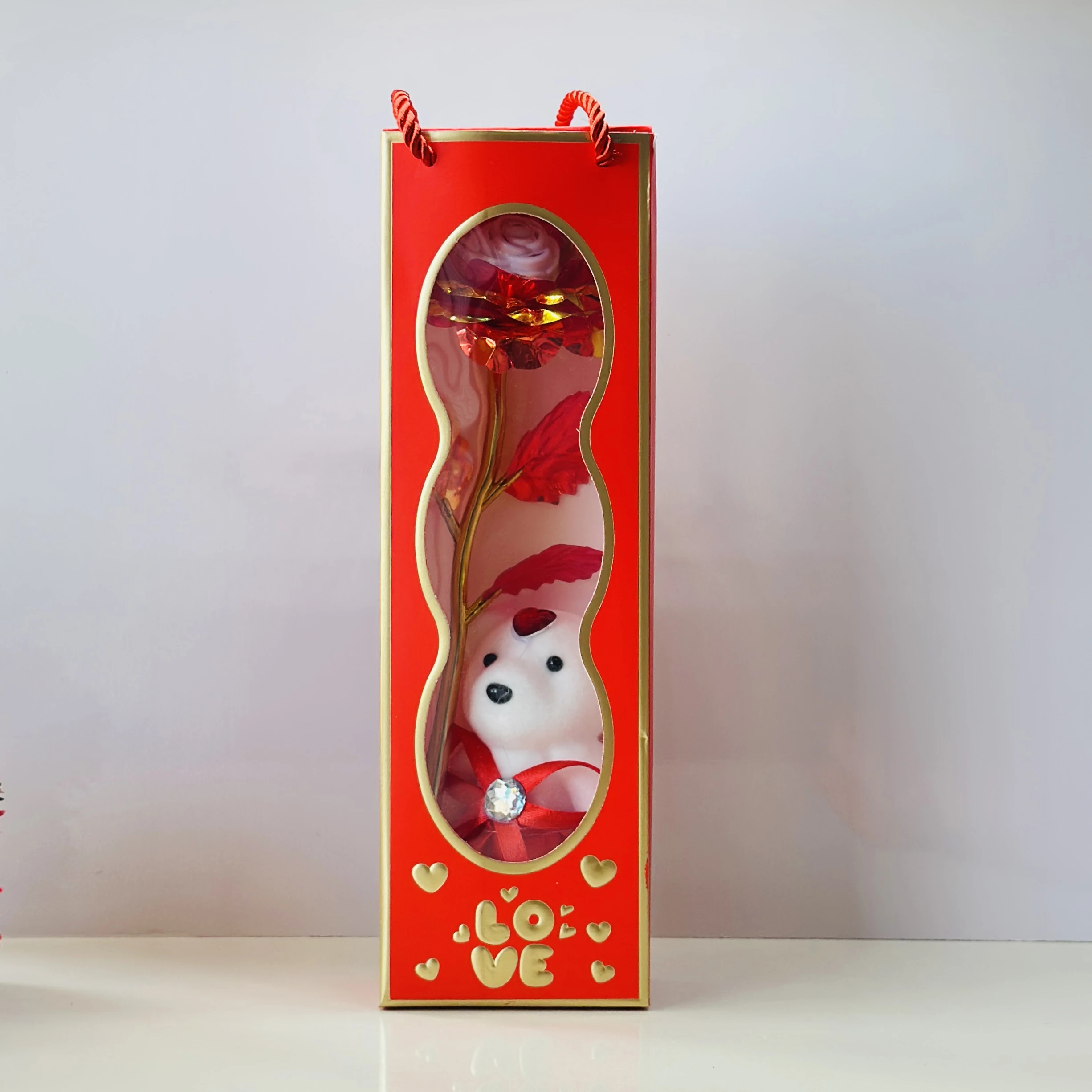 Red Rose with Teddy gift set.