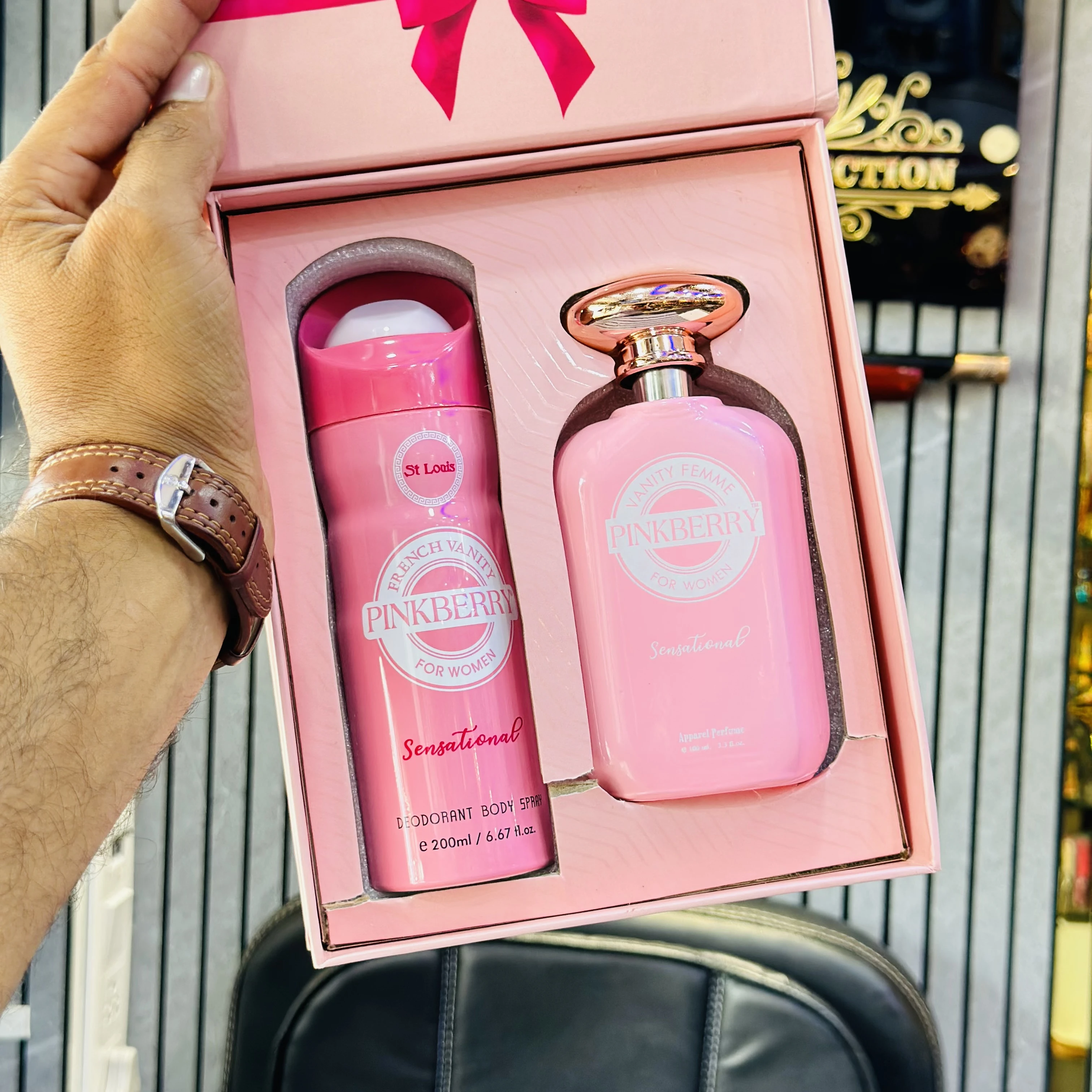 Pink berry gift set
