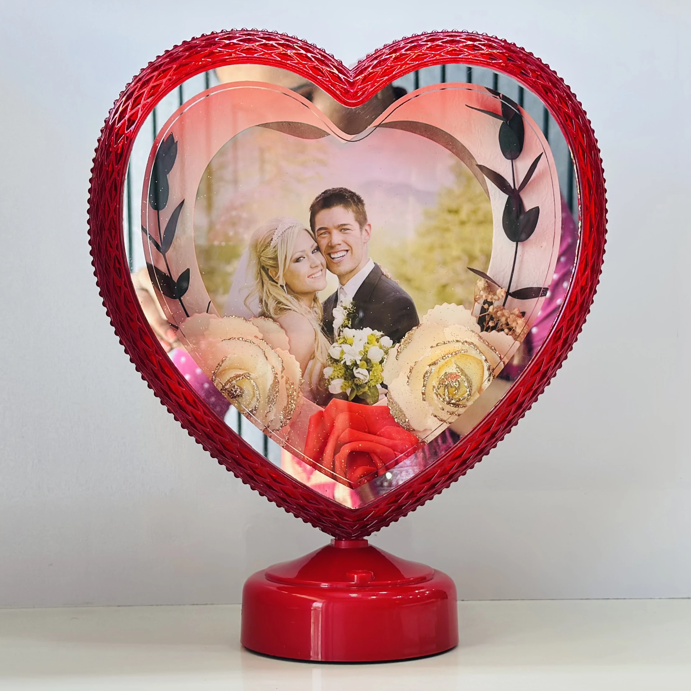 Red Heart LED Photo Frame (SKU-FULWOB)