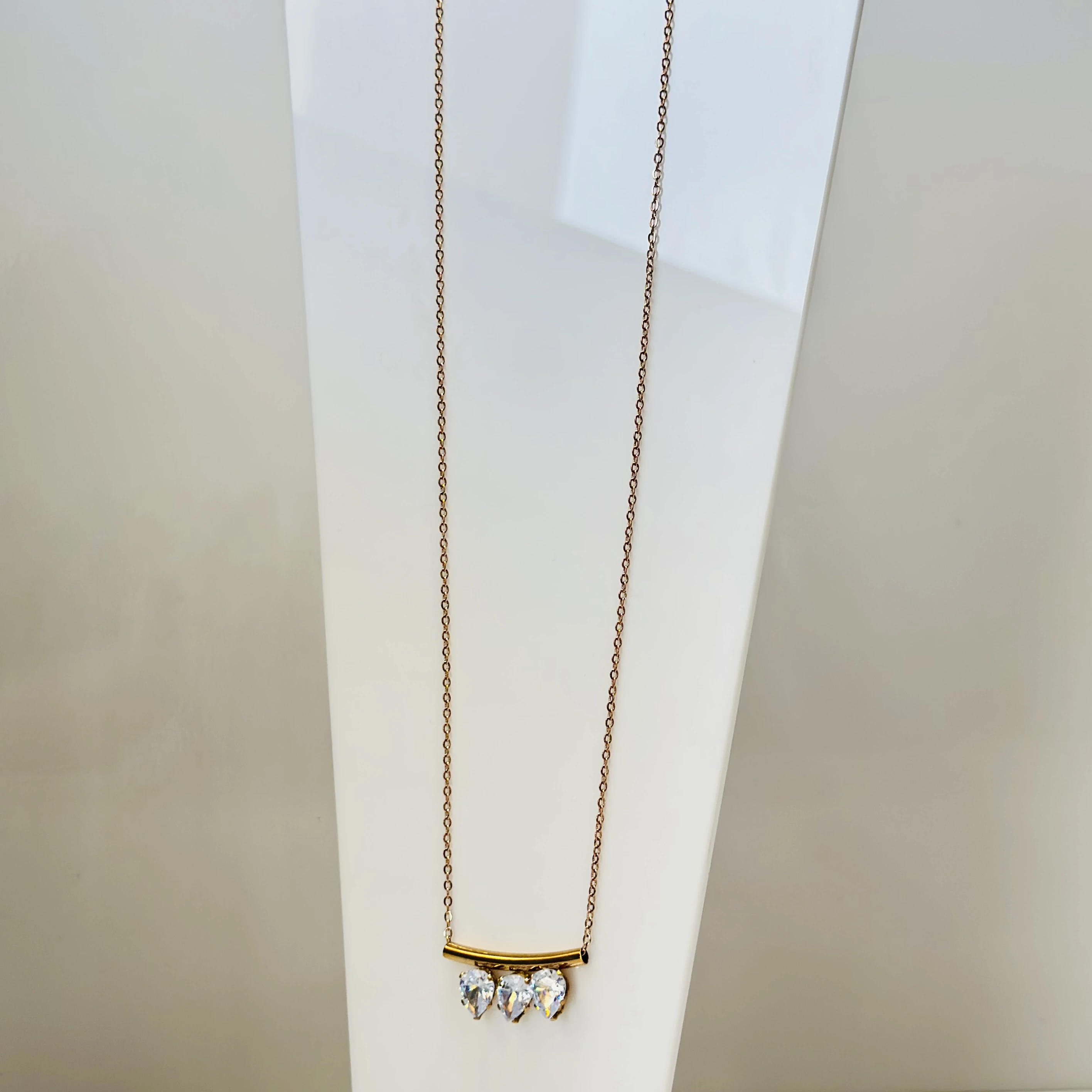 Gold plated brass pendant