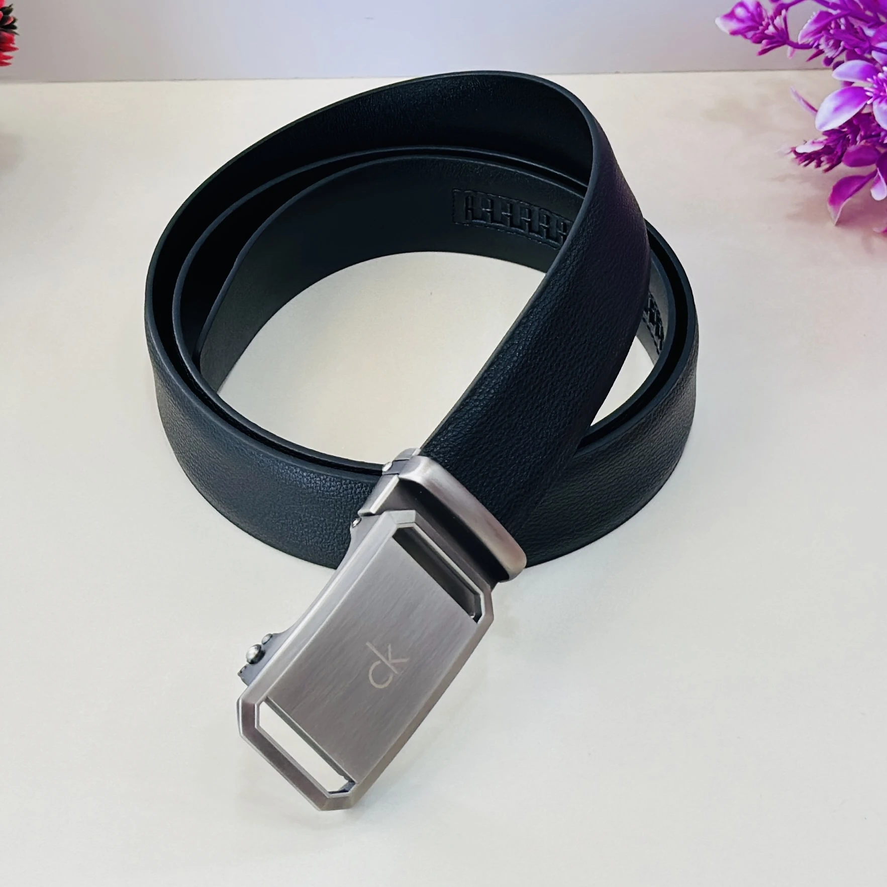 Men Black Casual Belts