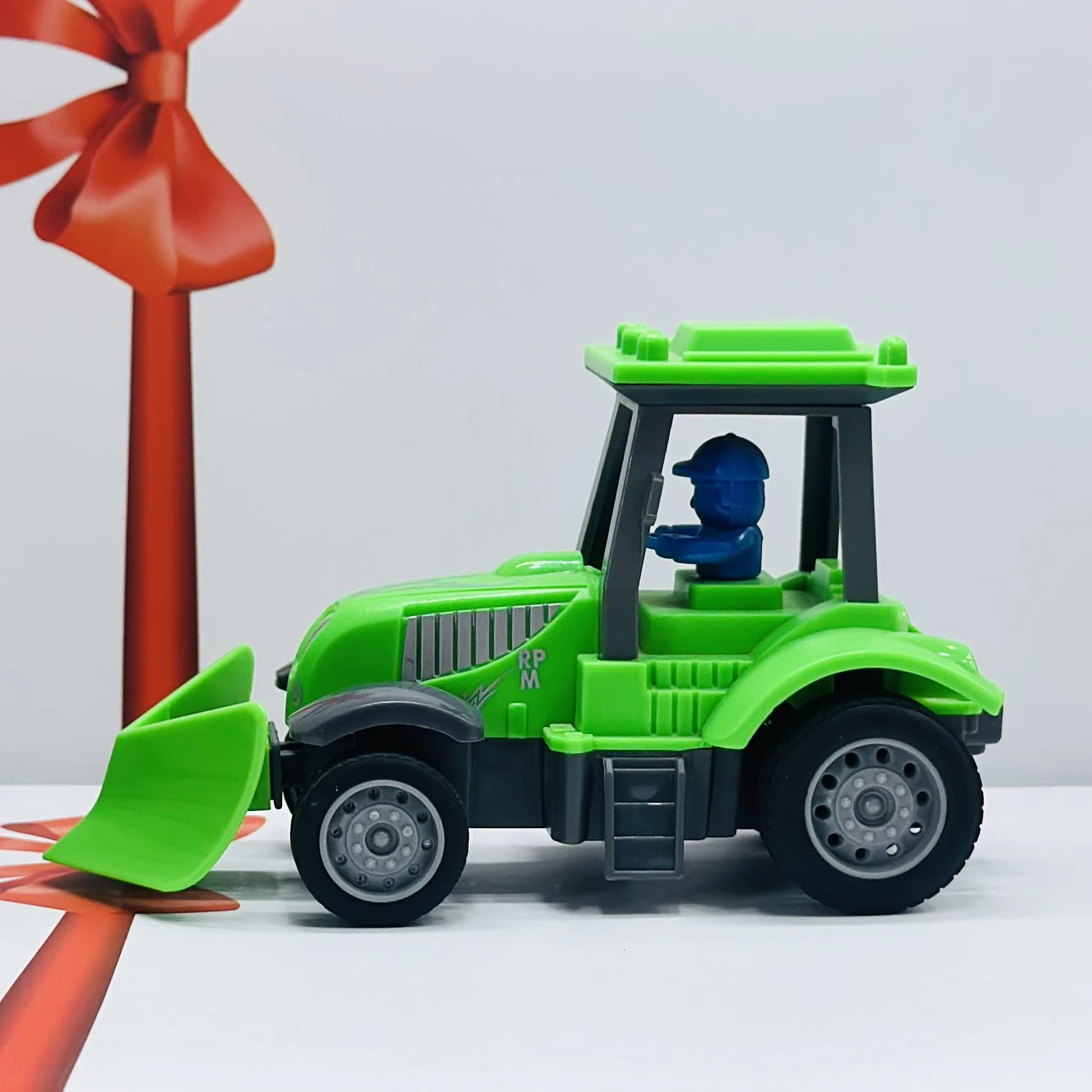 Green toy tractor