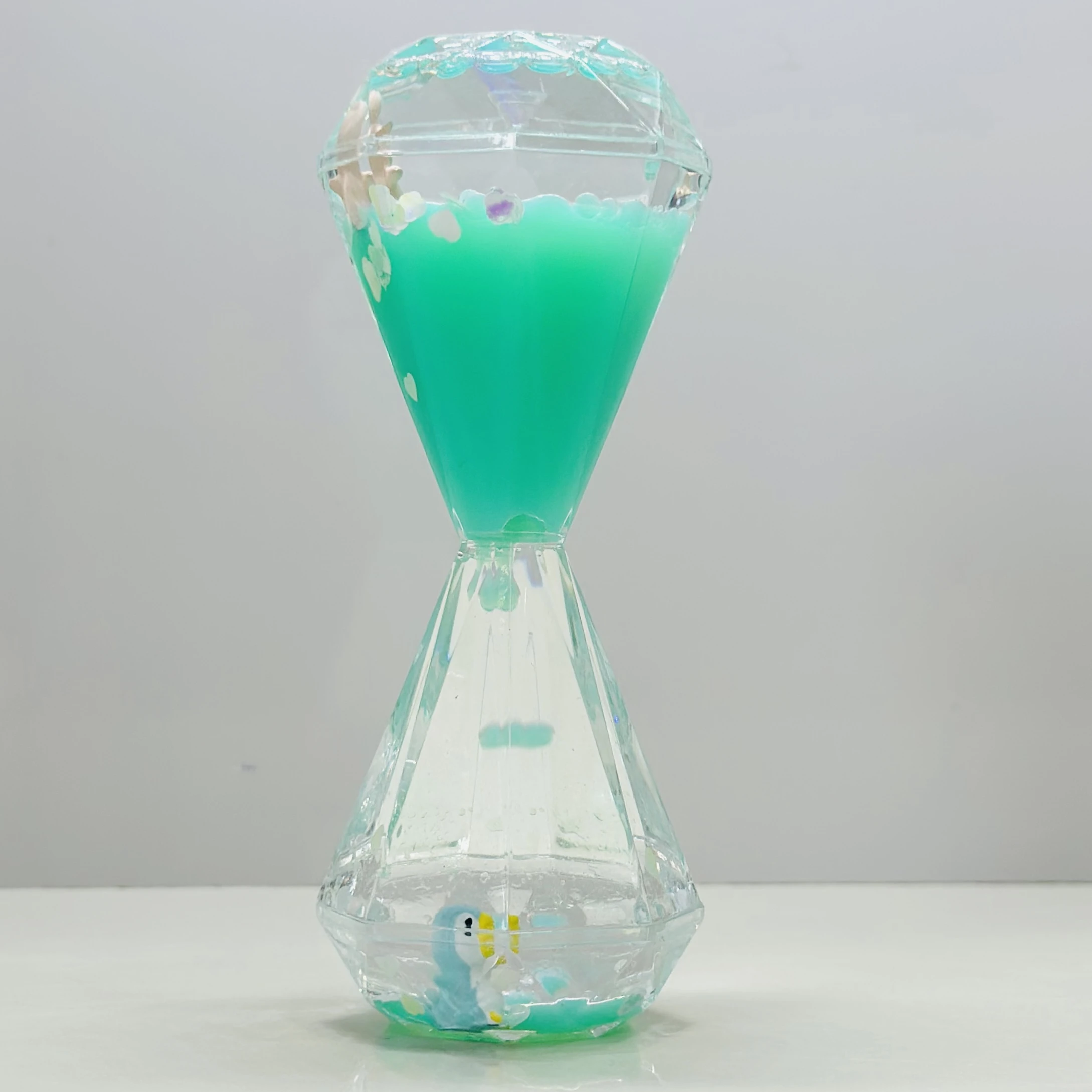 Beautiful Colored Floating Bubble Hourglass(SKU-04TCcZ)