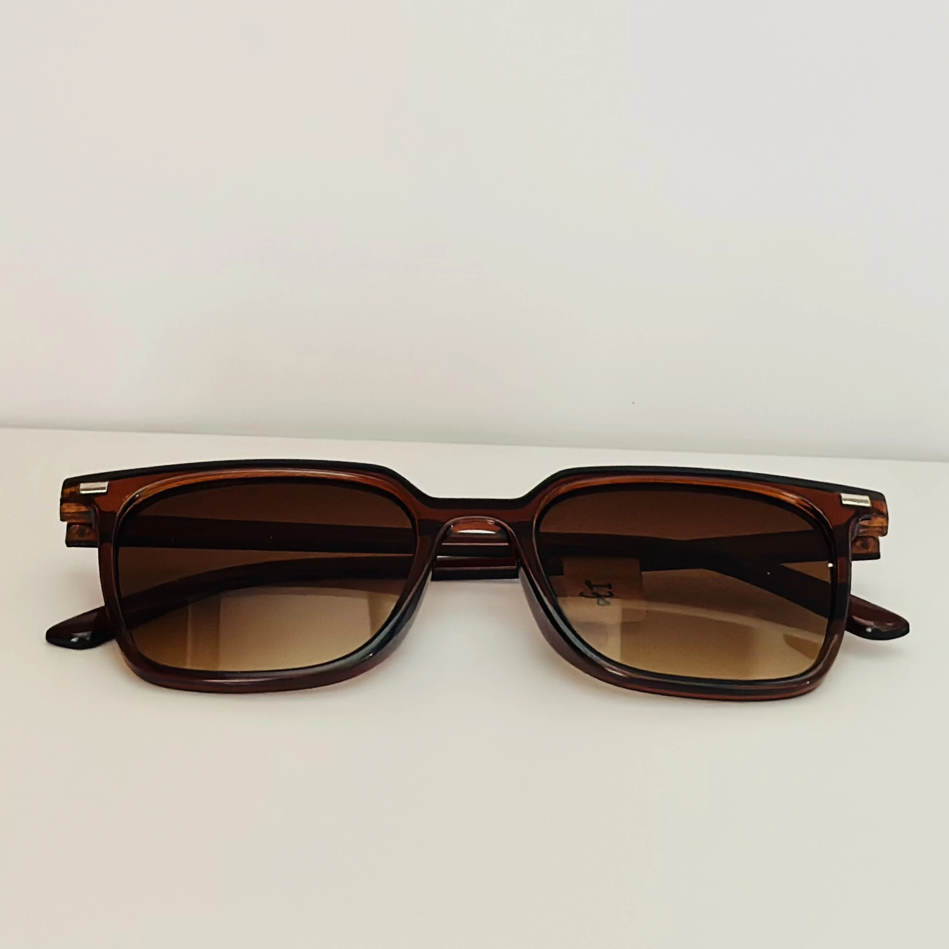 Rectangular Tortoise Brown Color men sunglasses with UV Protection.