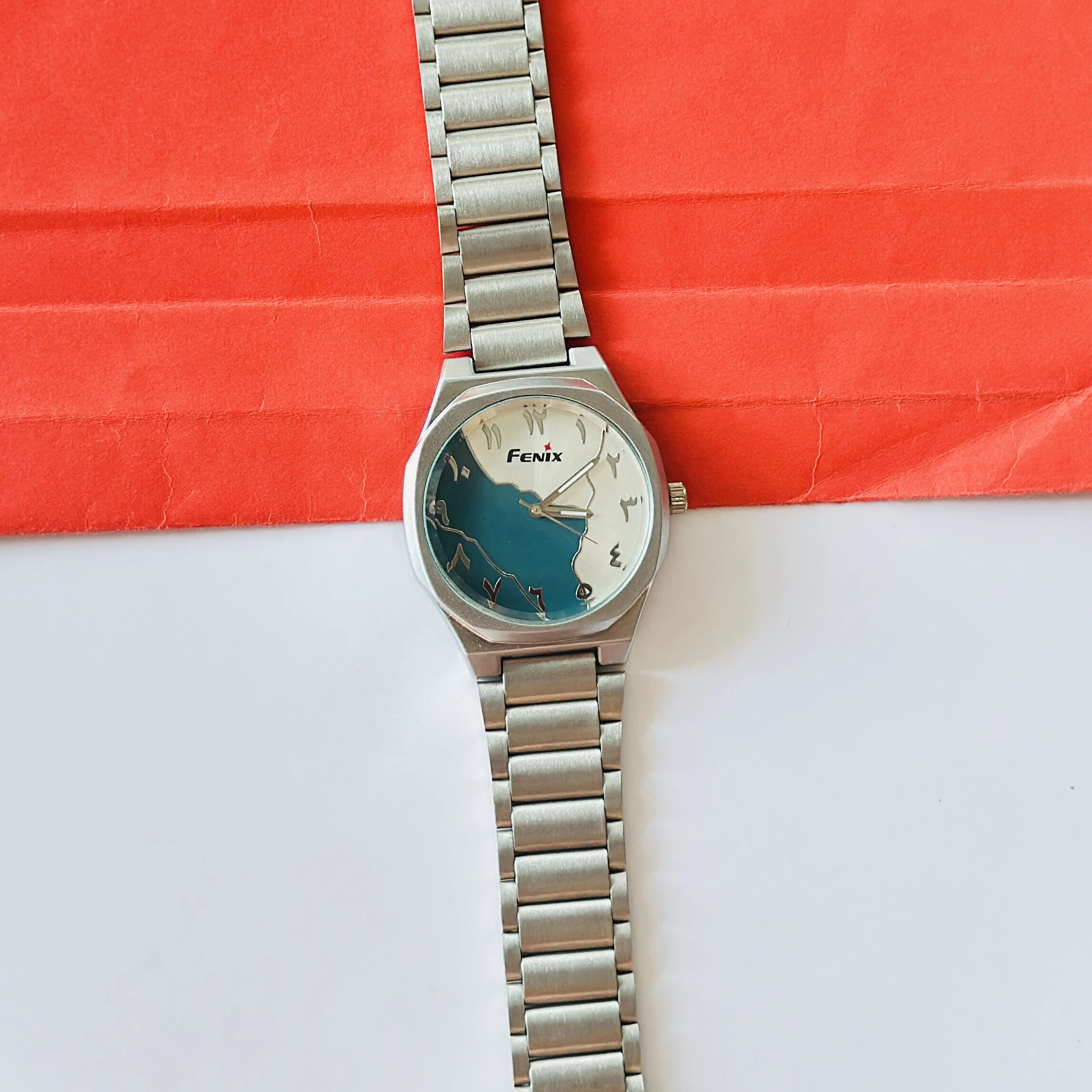 Silver Toned Analog Watch