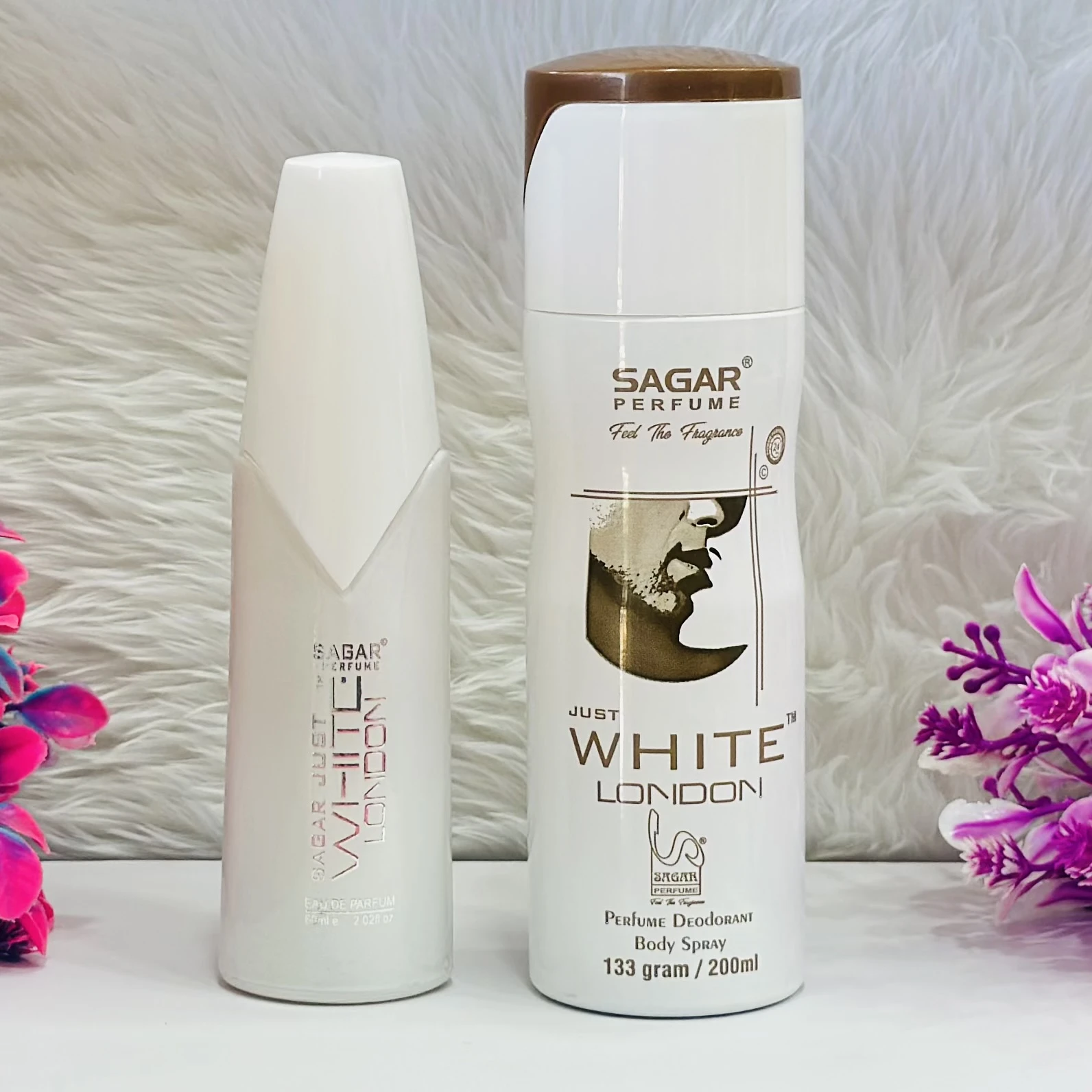 Sagar Just White London Perfume & Deodorant Combo.