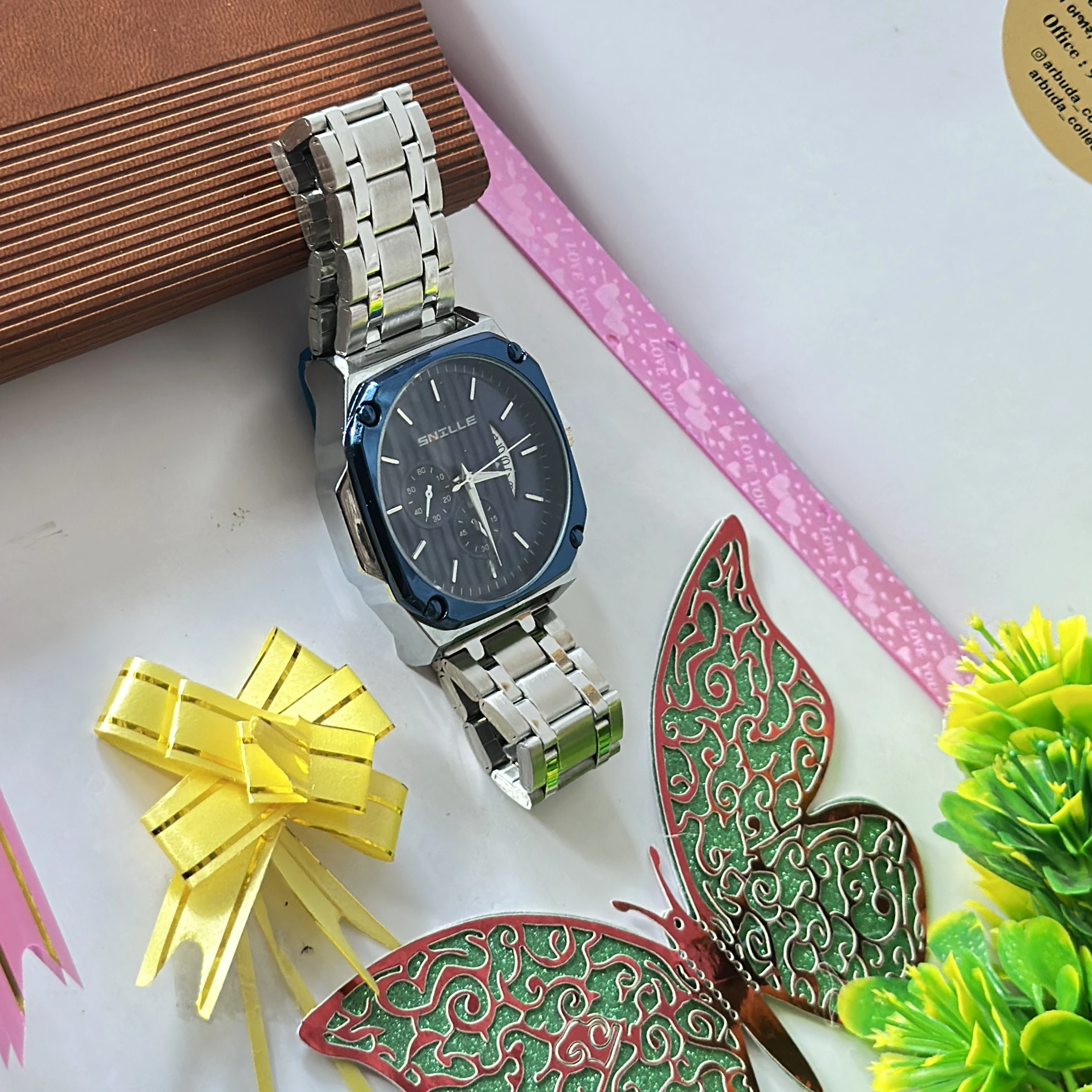 Snille Premium double dial analog watch