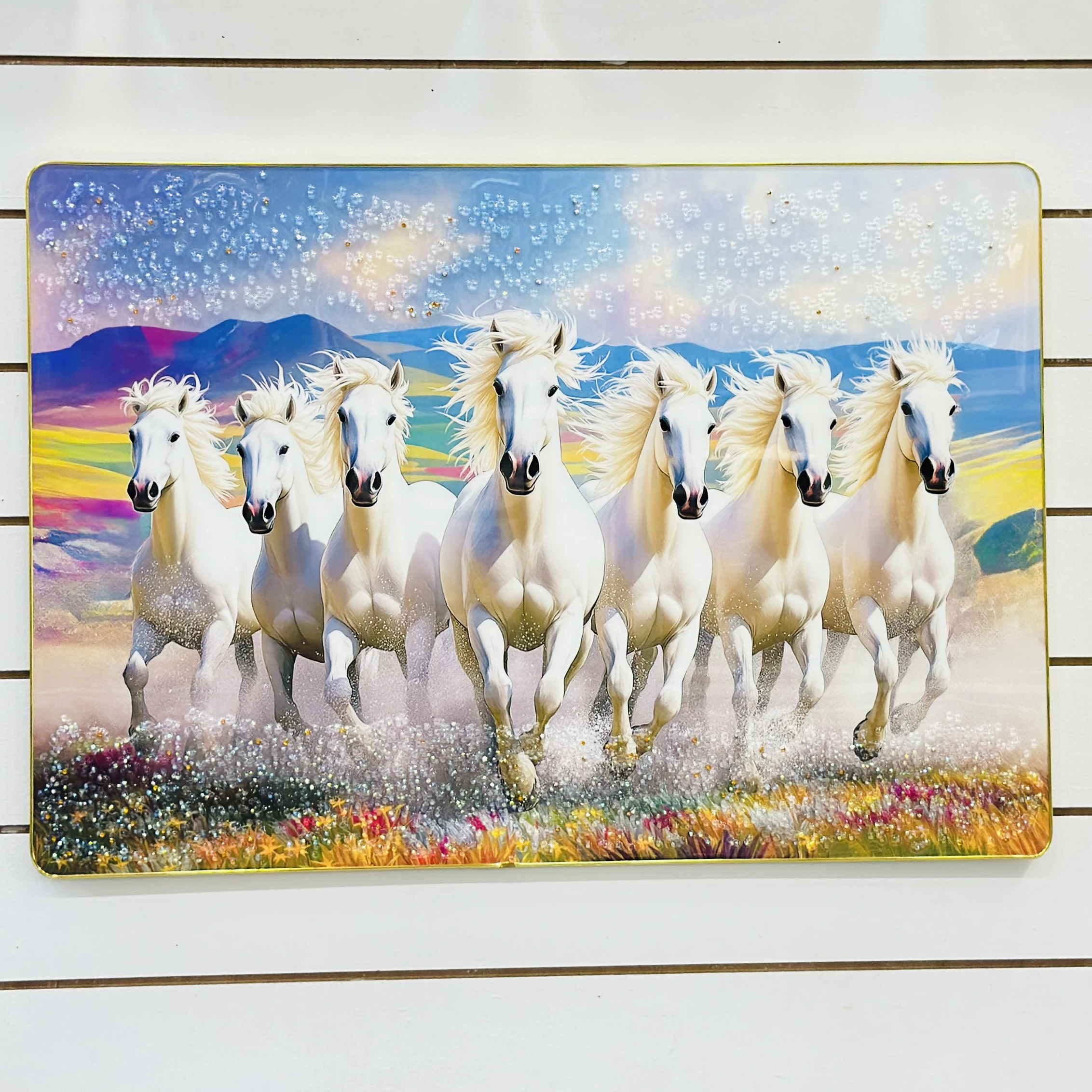 “Seven Running Horses" vastu painting…. 94FRNK