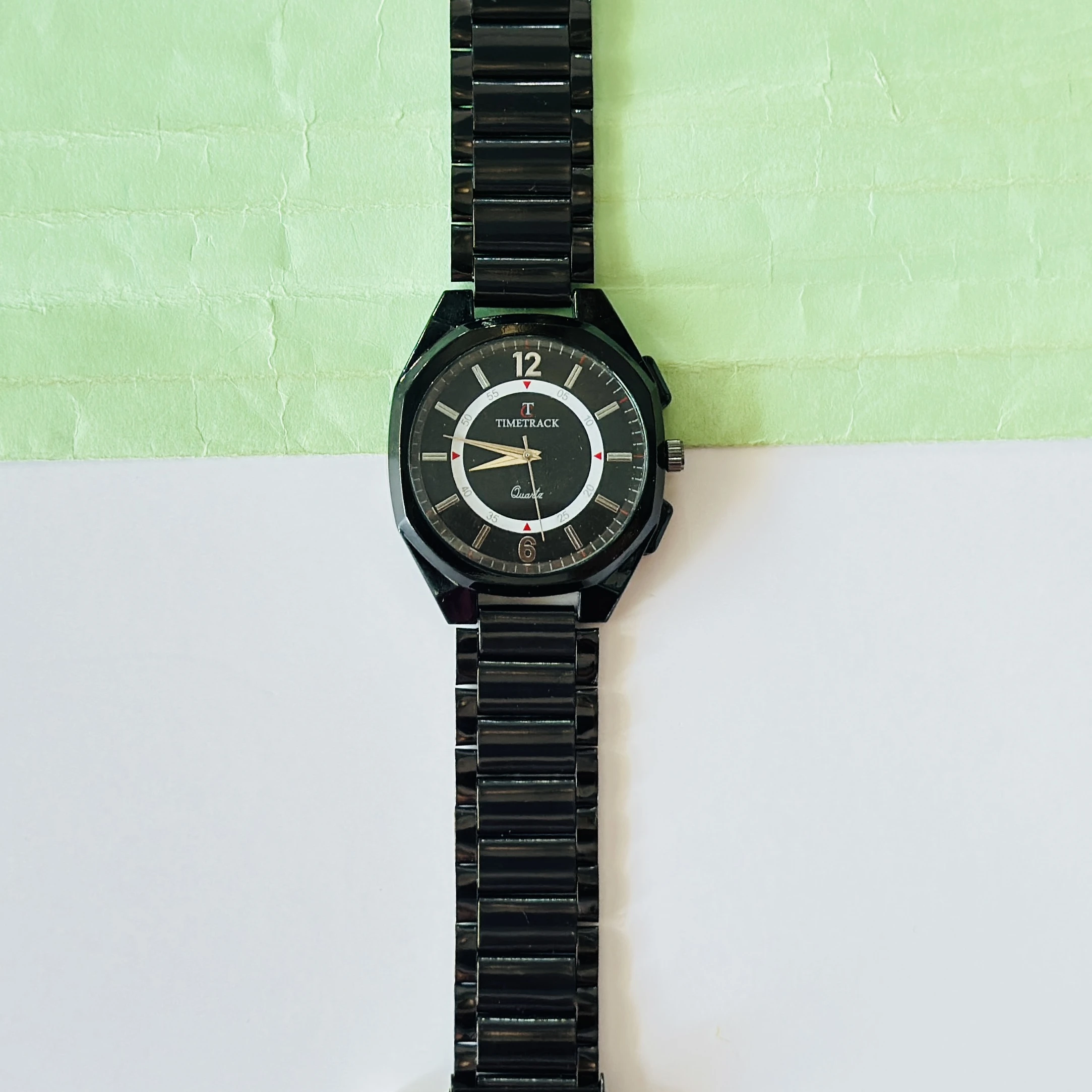 Black Analogue Watch For Man’s