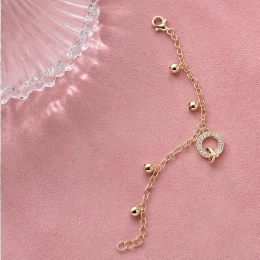 Gold plated link bracelet