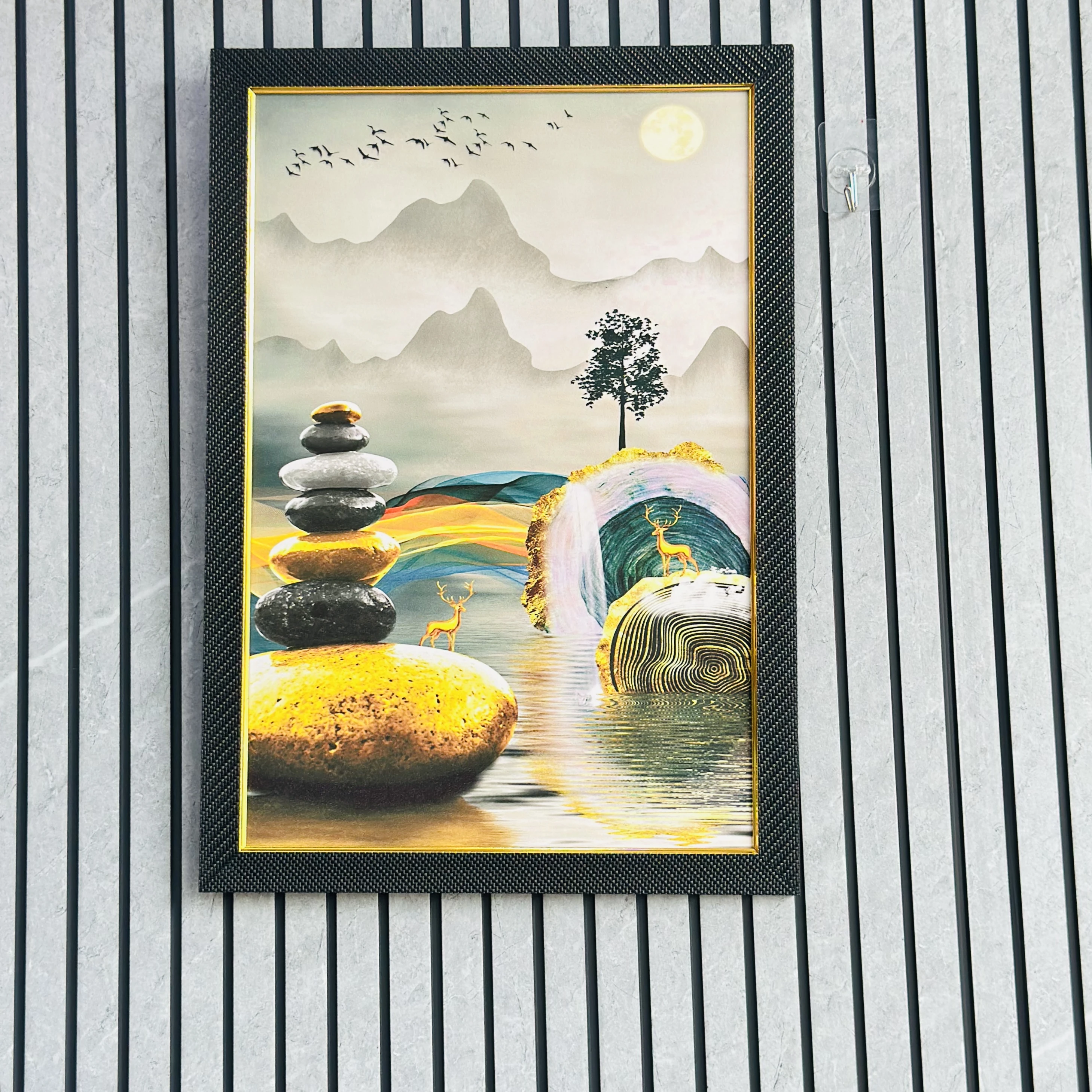Abstract canvas wall art(SKU-UF5R6E)