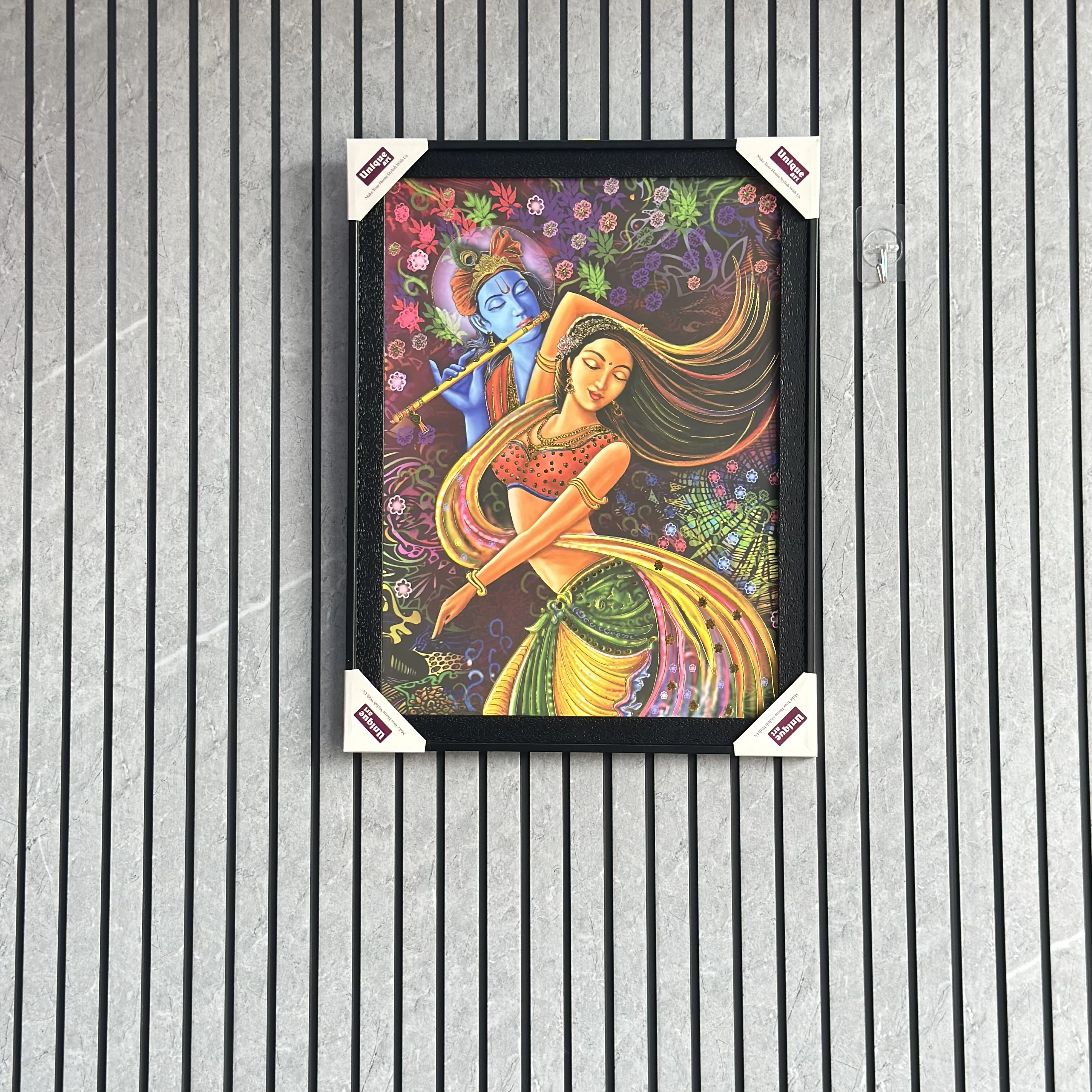 Radha Krishna Framed Wall Painting(SKU-BDHV5R)
