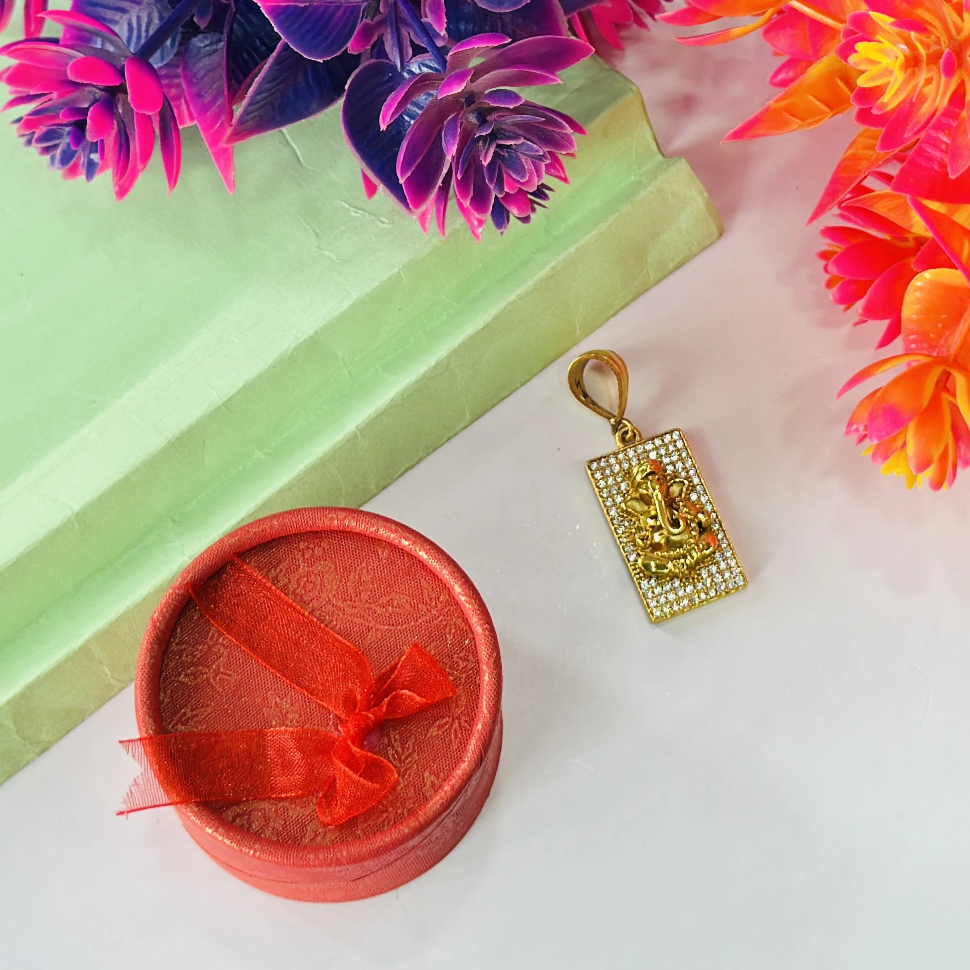 Gold plated Lord Ganesha pendant