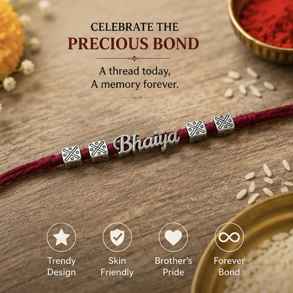 Bhai Nam Designer Rakhi