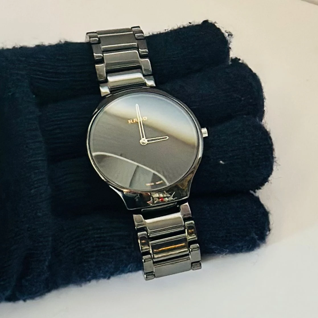 Rado Integral Jubilé black ceramic and diamond watch.