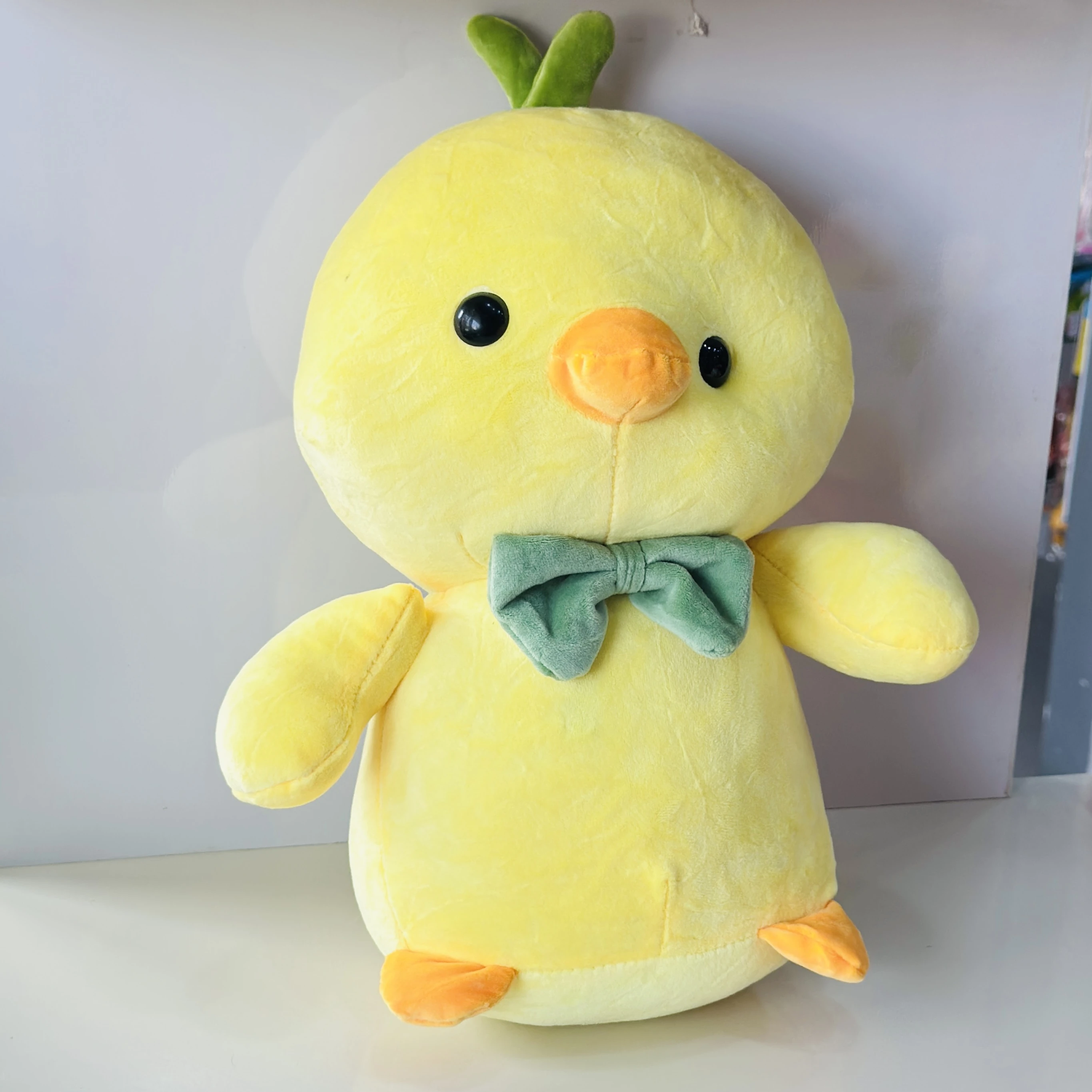 Soft yellow duck or chicken plush toy