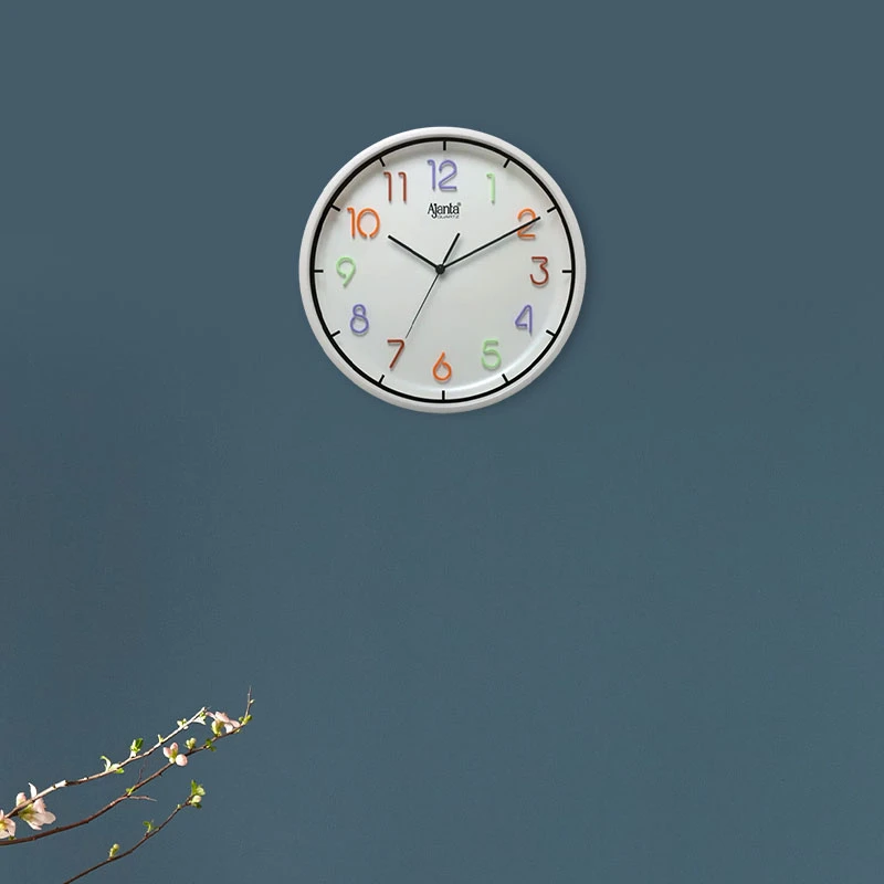 Ajanta Designer Wall Clock, specifically model 2297 in sleek white.