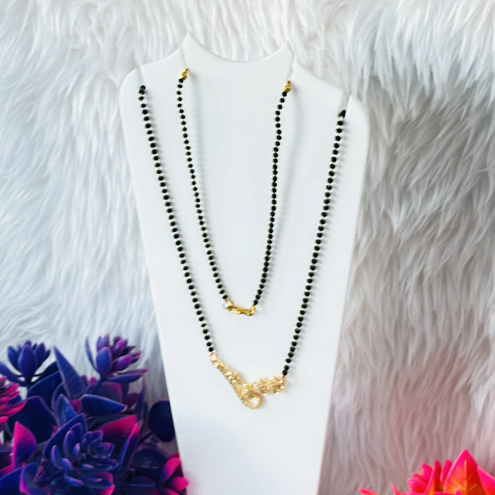Gold plated mangalsutra