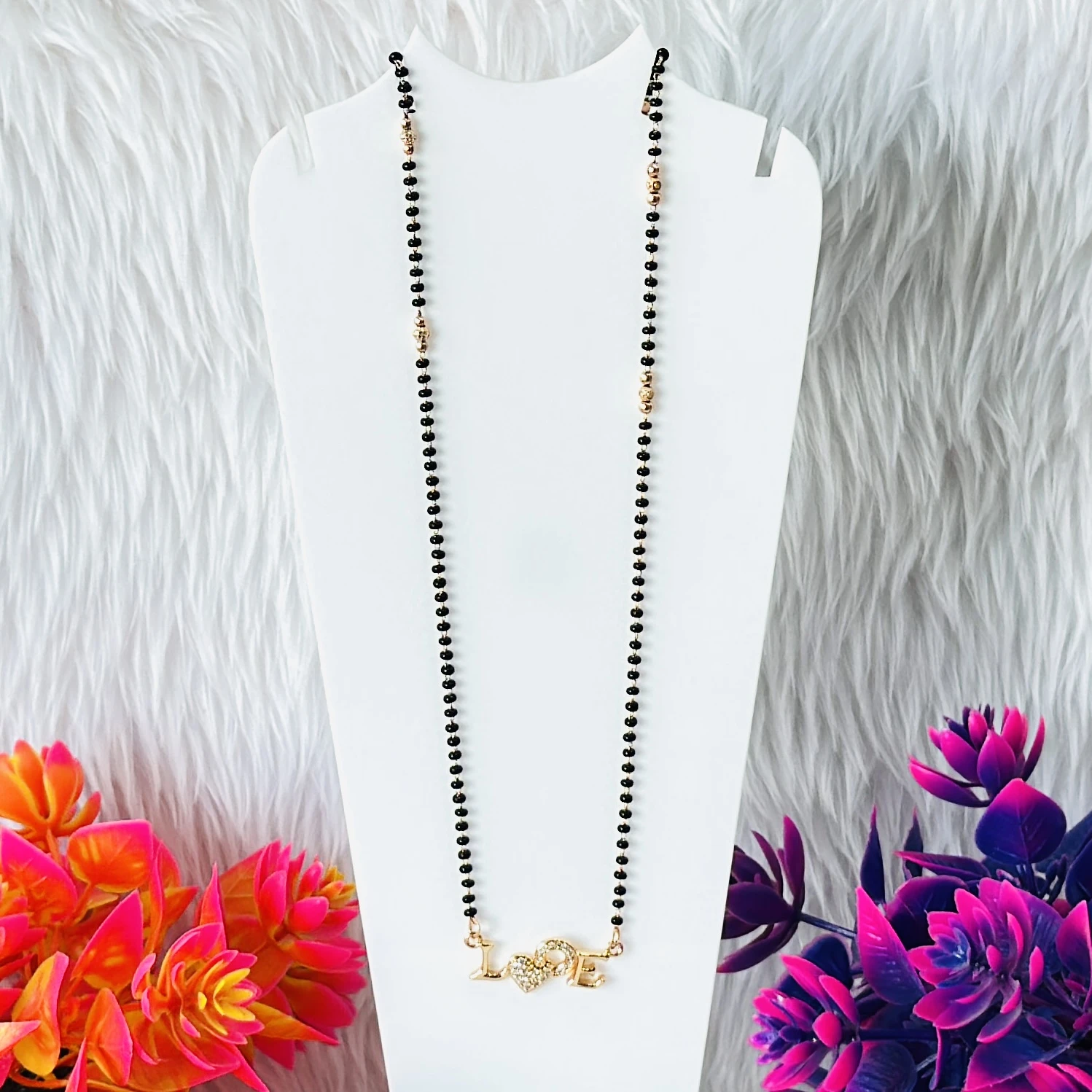 Gold plated mangalsutra
