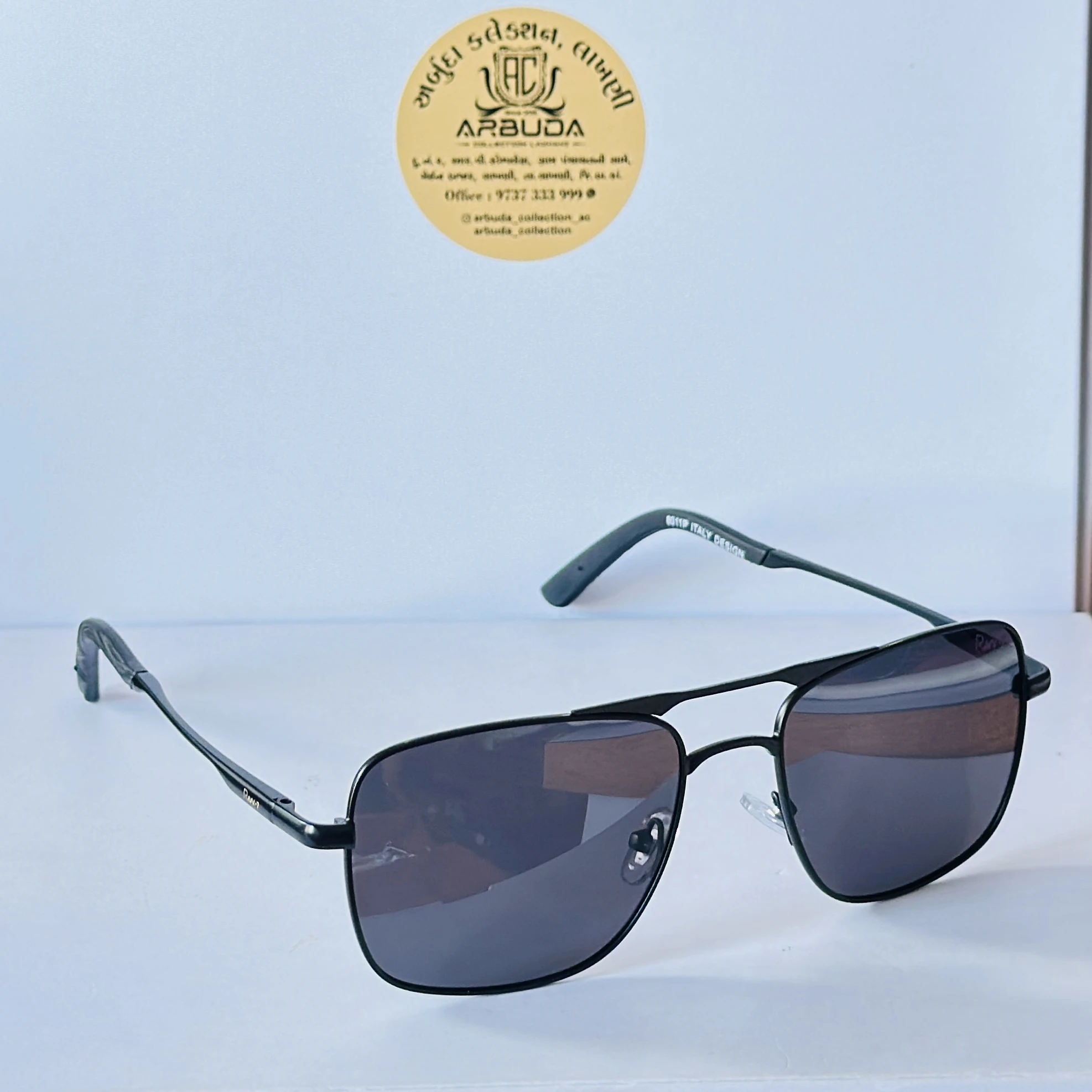 pair of men's rectangular sunglasses.