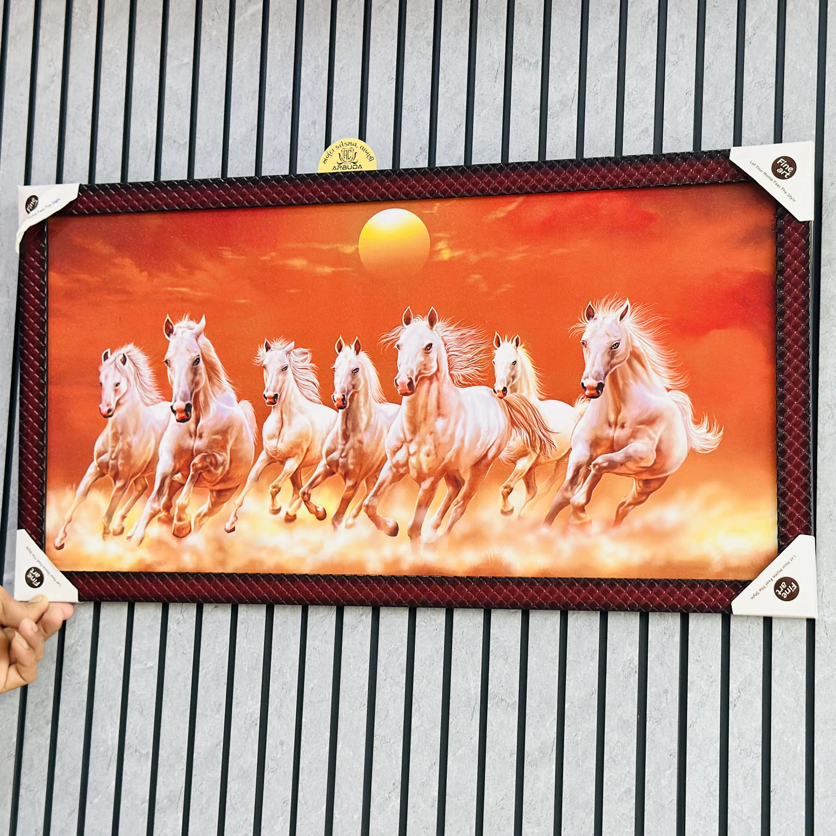 Seven Horses vastu frame wall art (SKU-5UM7BT)
