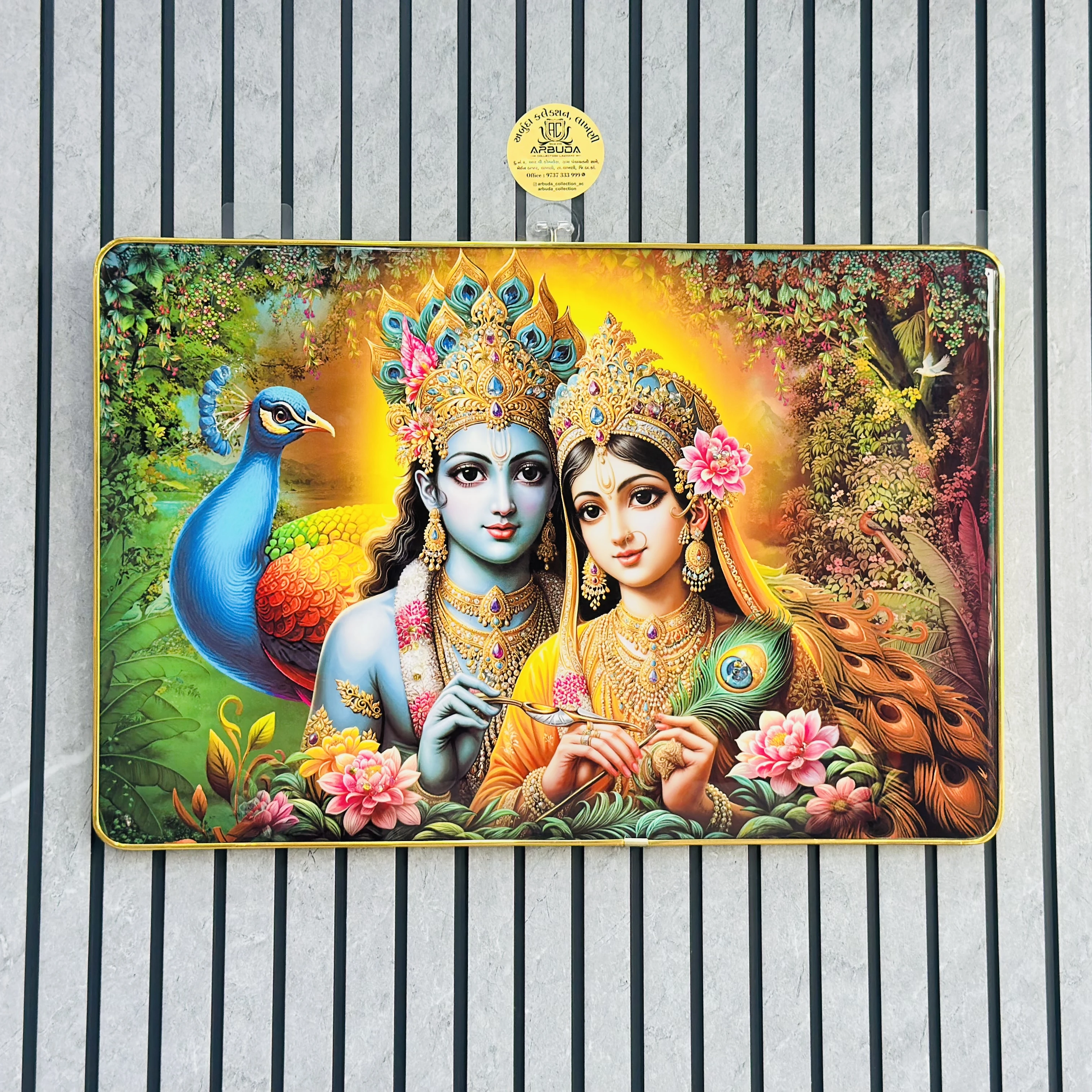 Radha Krishna bubbles crystal scenery (SKU-FZLYE5)