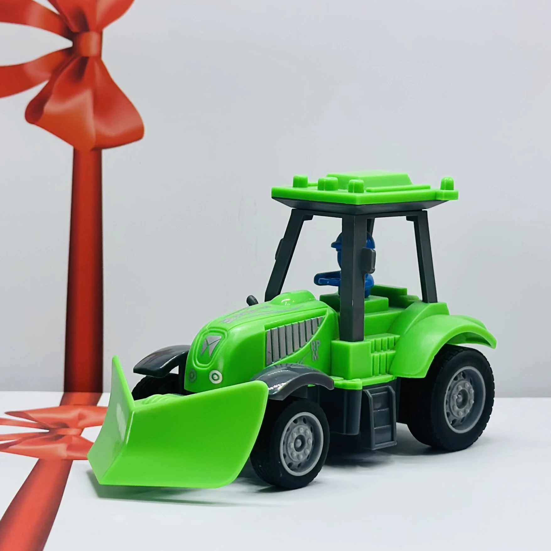 Green toy tractor