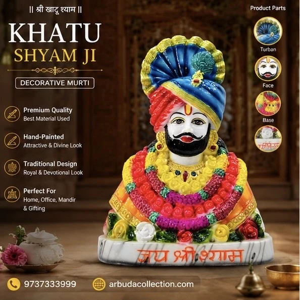 Khatu Shyam Ji idol.